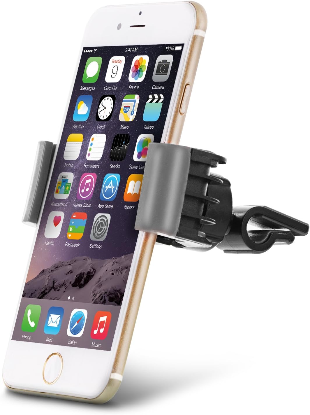 Aduro U-Grip Phone Car Mount (Air Vent) Swivel Universal Smartphone Holder for Your Car (Gray)