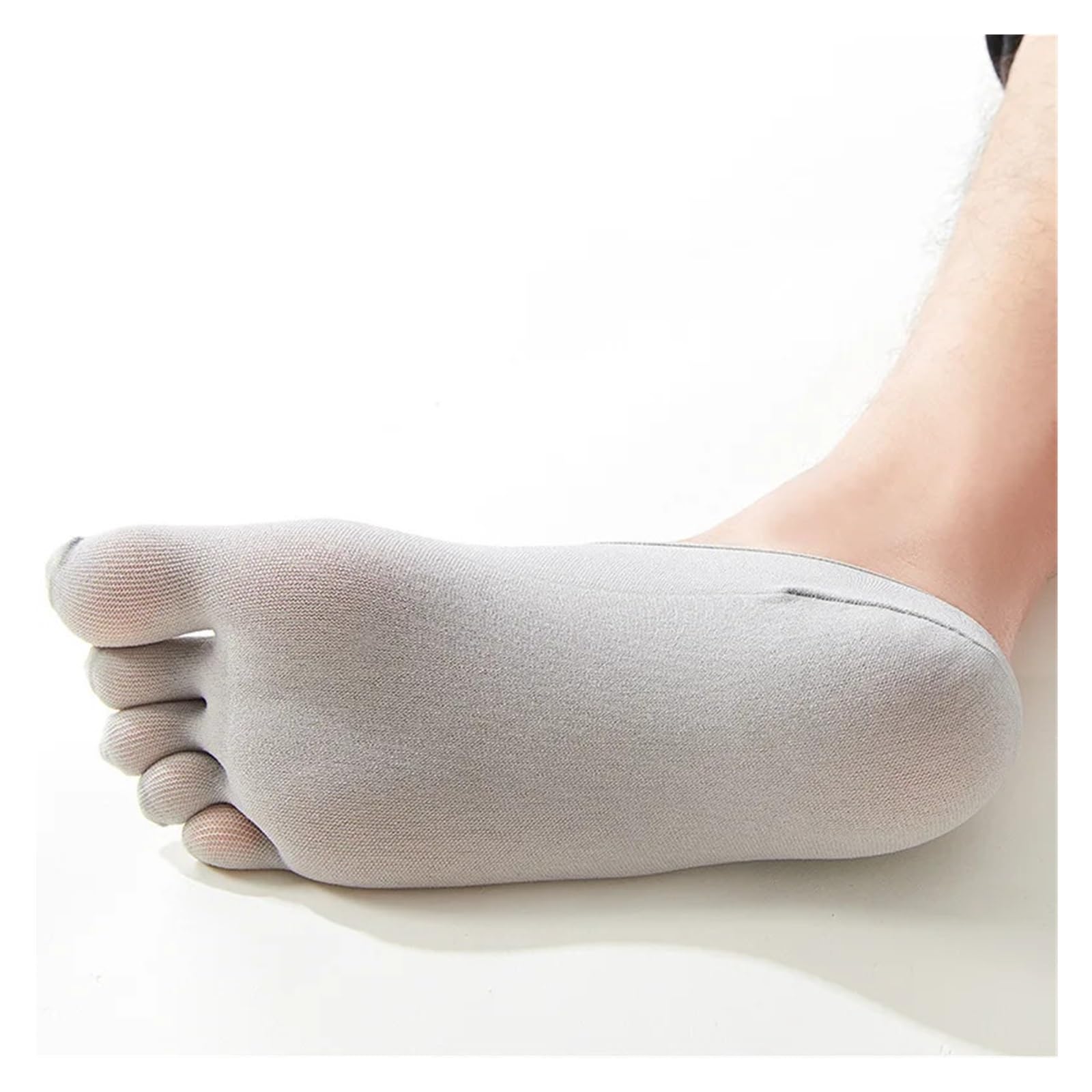 Zestaw skarpetek z palcami, Skarpetki męskie z palcami, 5 szt., EU 40-46, wielokolorowe(5 Pairs White)