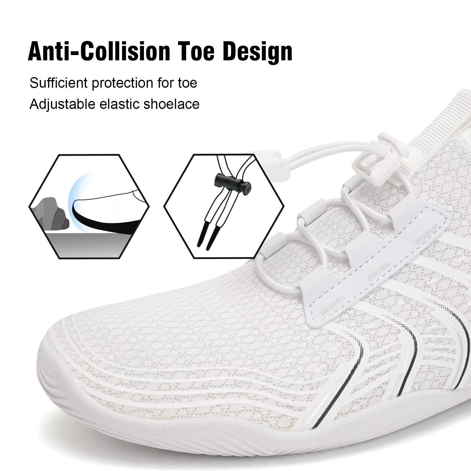 YALOX Zapatos de agua para hombre y mujer, zapatos de natación al aire libre, playa, descalzos, secado rápido, calcetines para piscina, natación, yoga, surf, ejercicio