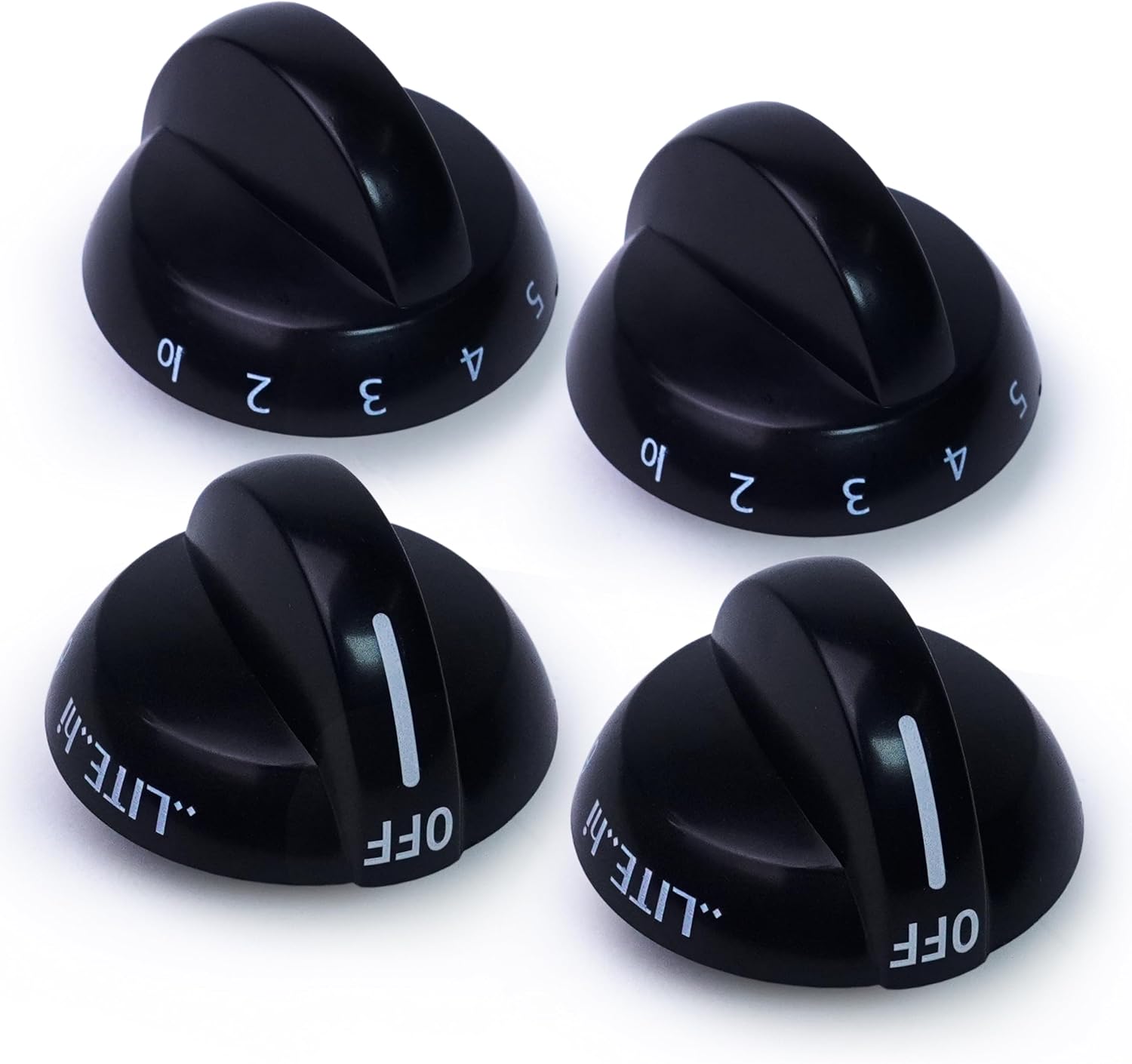 4 Pack 316220009 Gas Range Burner Knob Replaces 1379610 AP4322122 AH1991531 PS1991531 Top Burner Stove Knob for Frigidaire Range Gas Stove