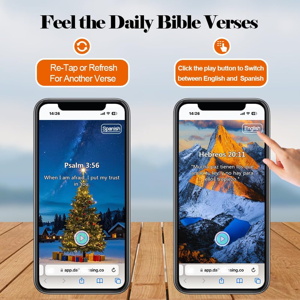 6Pcs Daily Bible Verse Bracelets, Jesus Christian Bracelet with NFC Scan, Bible Verses Wearable Bracelet, Elastic Christian Bracelet for Women Men Teens Gifts - Image 3