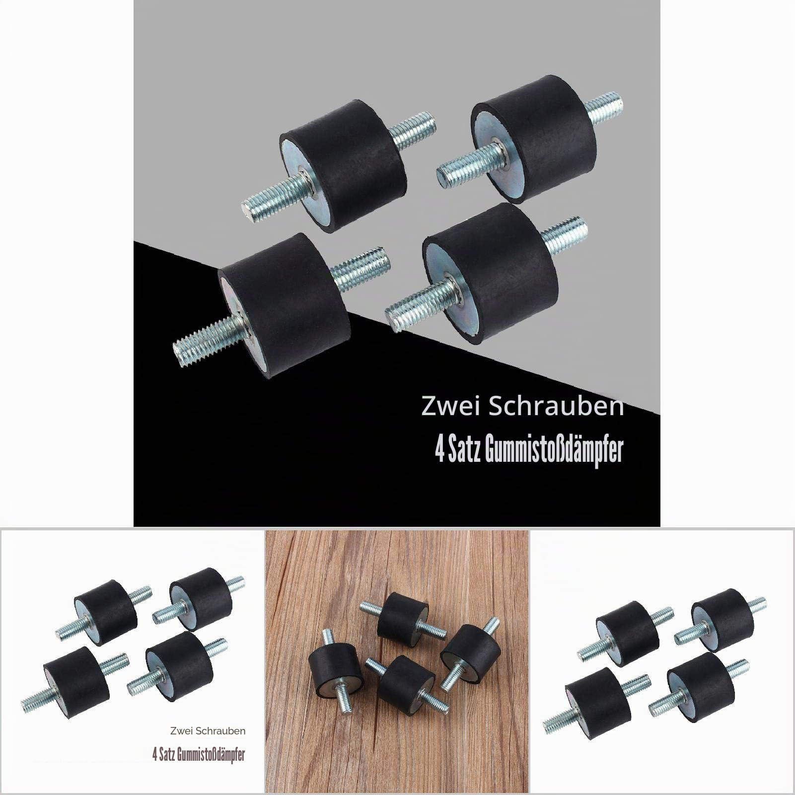 4pcs M10 40x30 Anti-Vibrations-Gummi-Stoßdämpfer Luftkompressor-Pumpe-Puffer-Dämpfer-Schwingungsdämpfer
