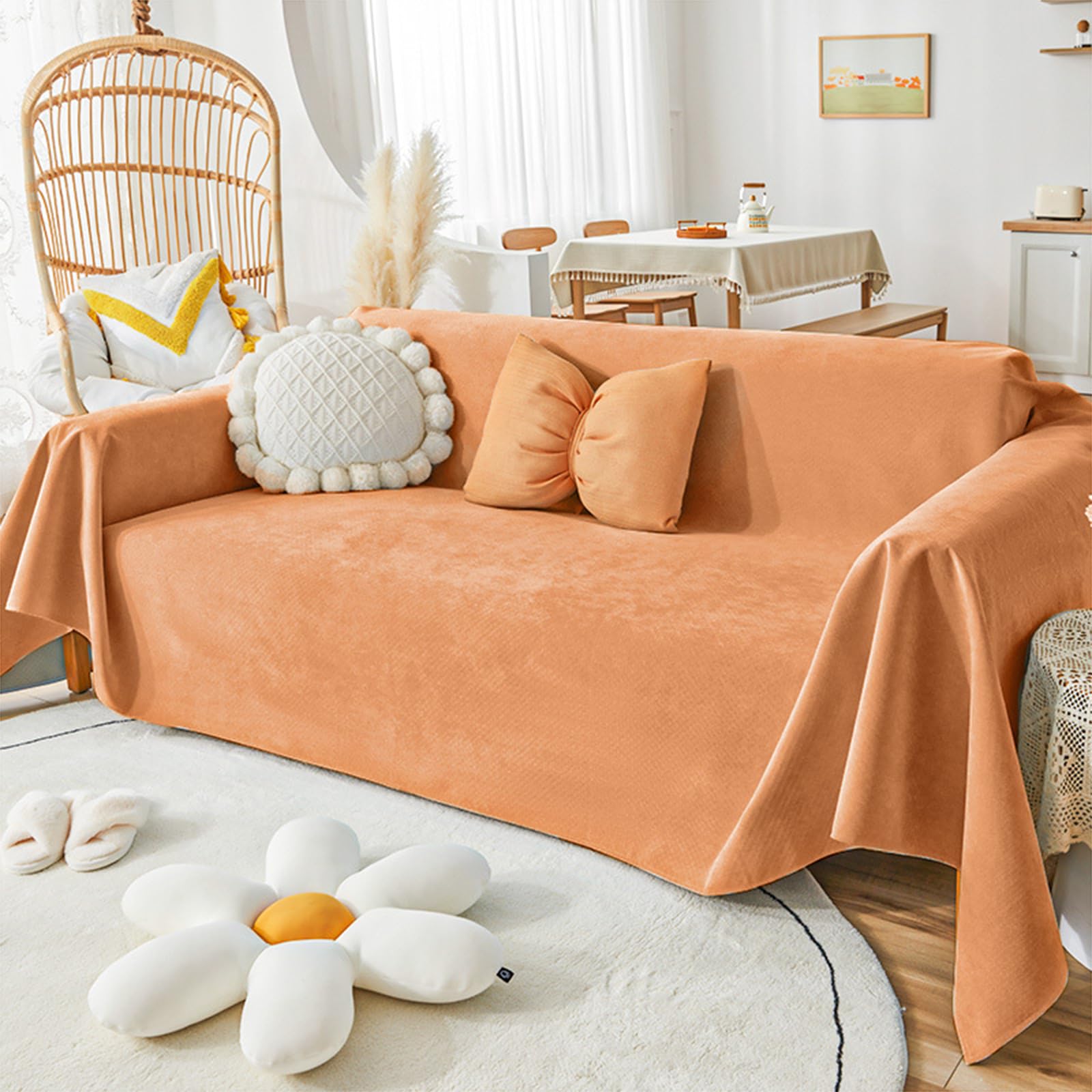 A,180x380, Throws for Sofas Waterproof Large Sofa Throw 1 2 3 Seater Comfortable Throw Blanket for Sofas Settees And Bed Multifunction Non-Slip Soft Chenille Sofa Throw Blanket