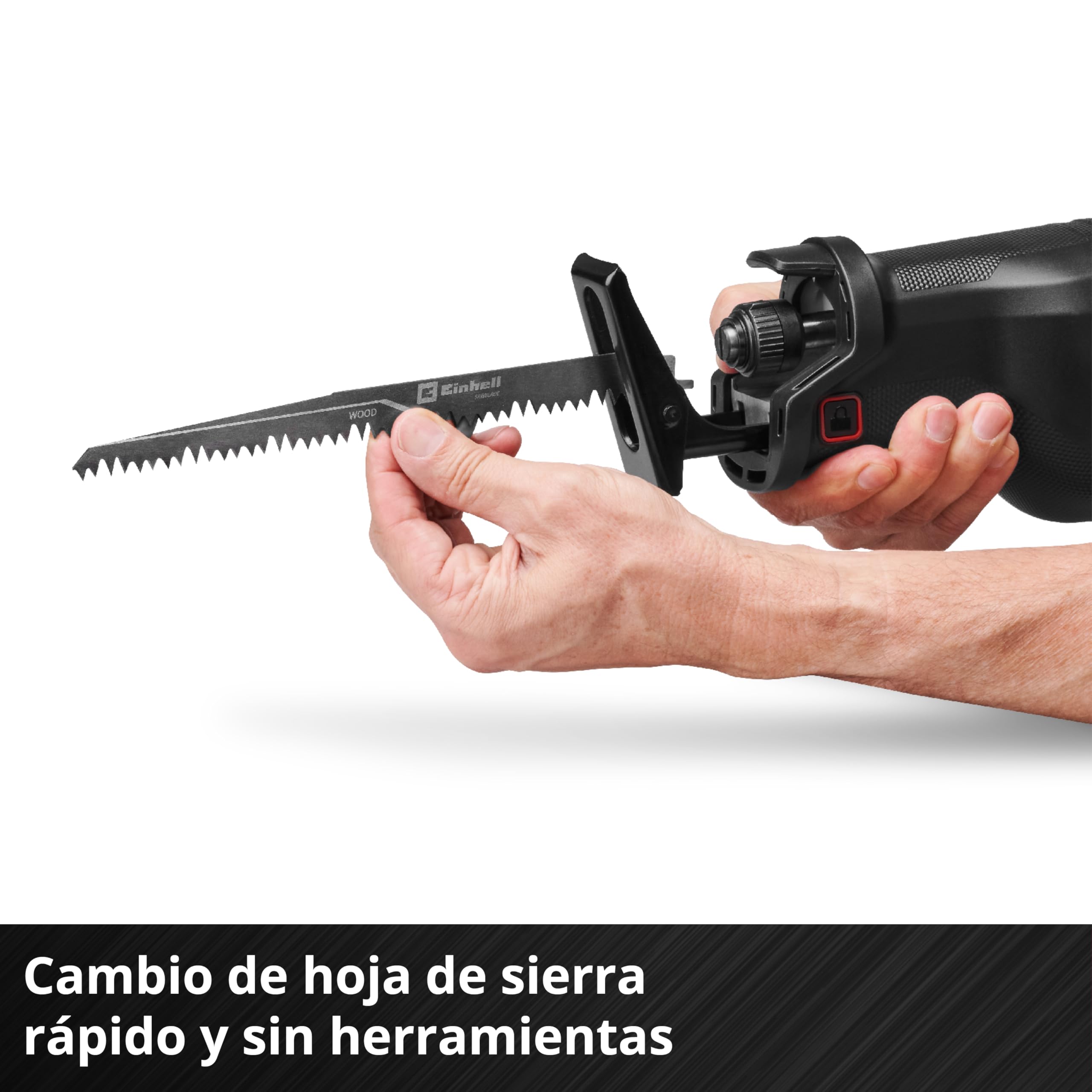 Einhell Professional sierra universal con batería TP-AP 18/32 Li BL-Solo PXC (18V, 1300 W, Brushless, 32 mm altura de carrera, 300 mm profundidad de corte en madera, 2 hojas de sierra, sin batería)