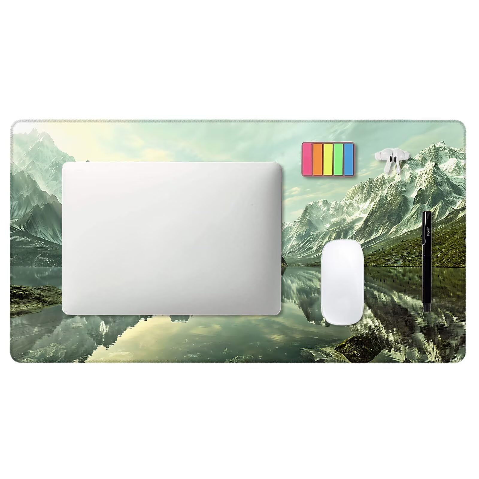 Alfombrilla Ratón Gaming, 1500x600x4 mm Alfombrilla Ratón XXL Montaña, Impermeable Alfombrilla Escritorio con Tela de Micro Tejido Superior, Base Antideslizante, Mouse Pad para Juegos (Paisaje) I-0