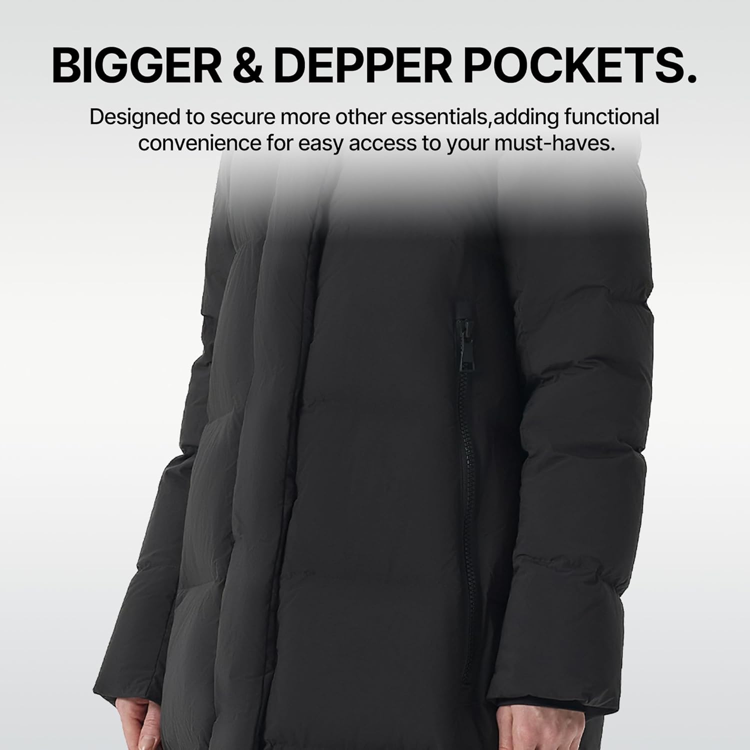 Fitouch Summit Breeze Women's Lightweight Down Puffer | 750+ PF Winter Long Jacket | Soft Warmest Coat
