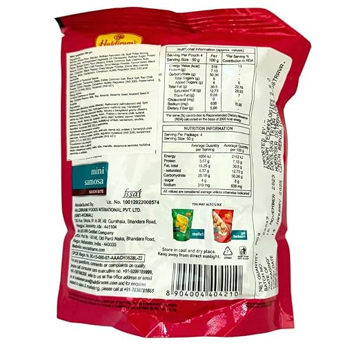 Miniatura 2 de Haldiram 's Samosa - 7.05 oz (4 unidades)