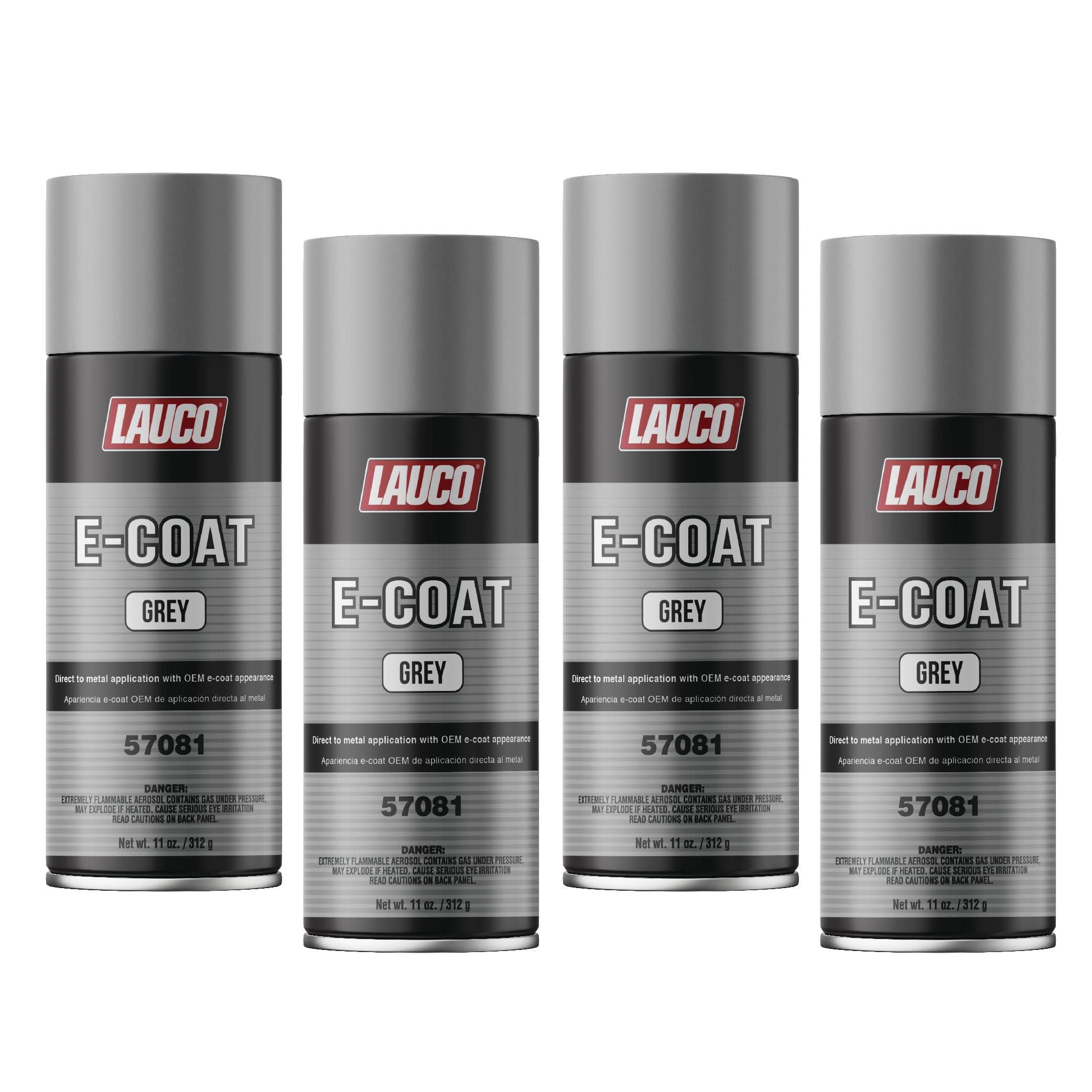 LAUCO E-Coat Grey Aerosol Spray Paint 11 Oz (4-Pack) – Direct-to