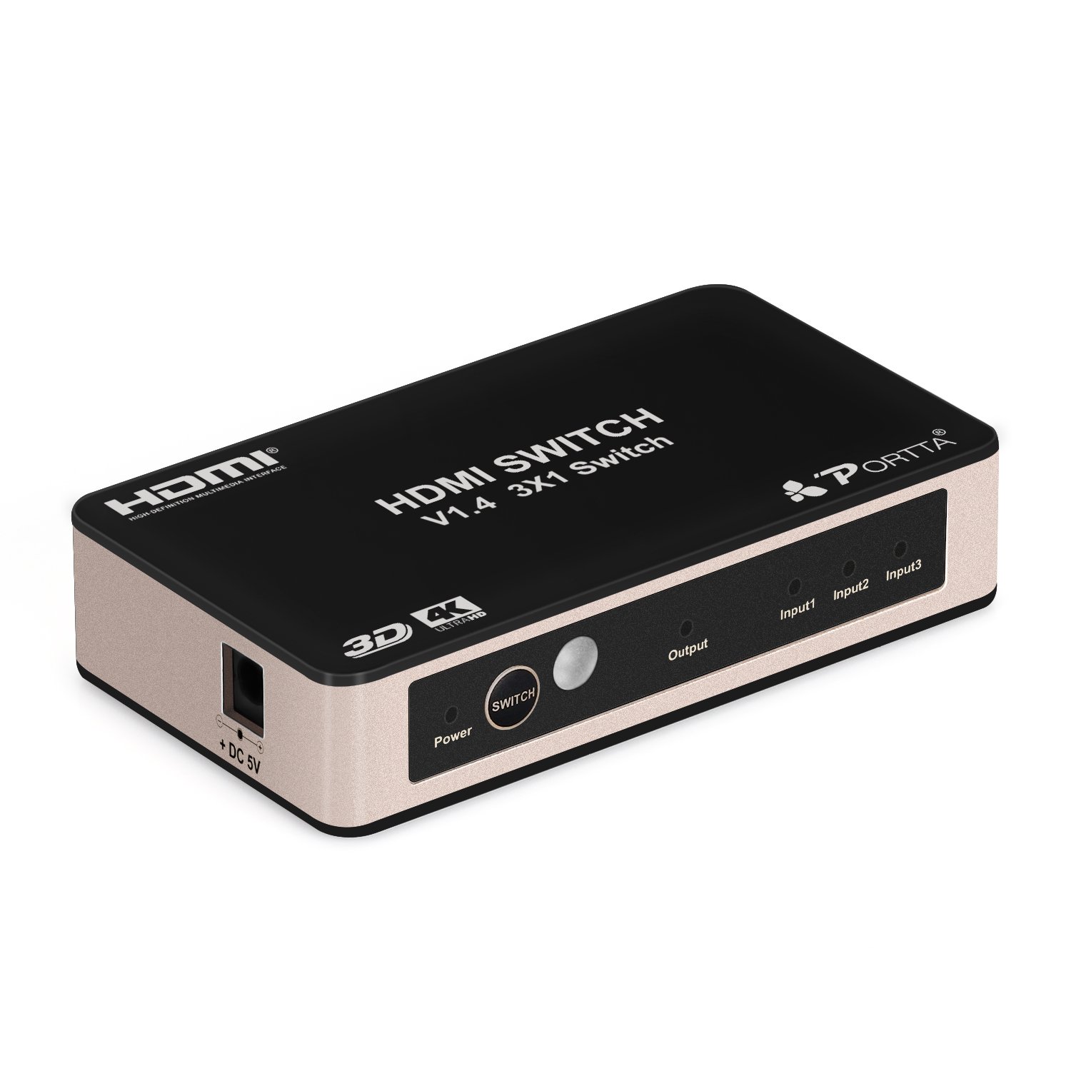 Amazon.com: Portta HDMI Premium Switch / Switcher 3 Port 3x1 v1.4