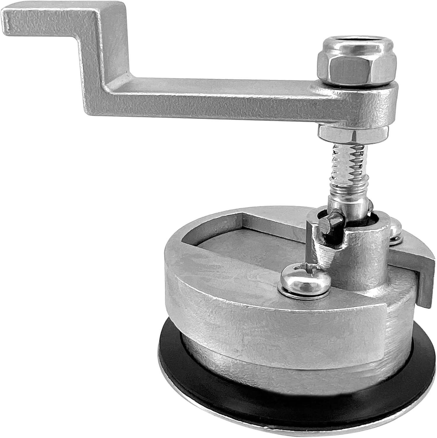 ISURE MARINE 2Pcs Marine Grade Stainless Steel Floor Buckle Hatch Latch Flush Turning Lift Handle Recessed Hatch Pull Buckle Ring Non-Locking Latch with Turning Lock