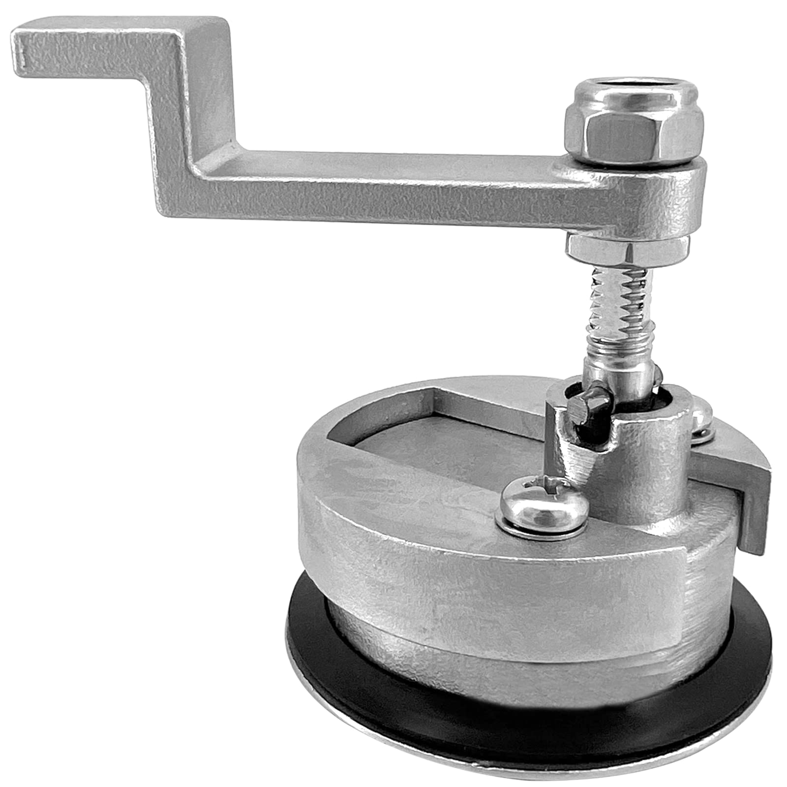 ISURE MARINE Fibbia da pavimento, in acciaio inox, con manico di sollevamento, fibbia a pavimento, fibbia a scomparsa, chiusura con chiave, 2 pezzi