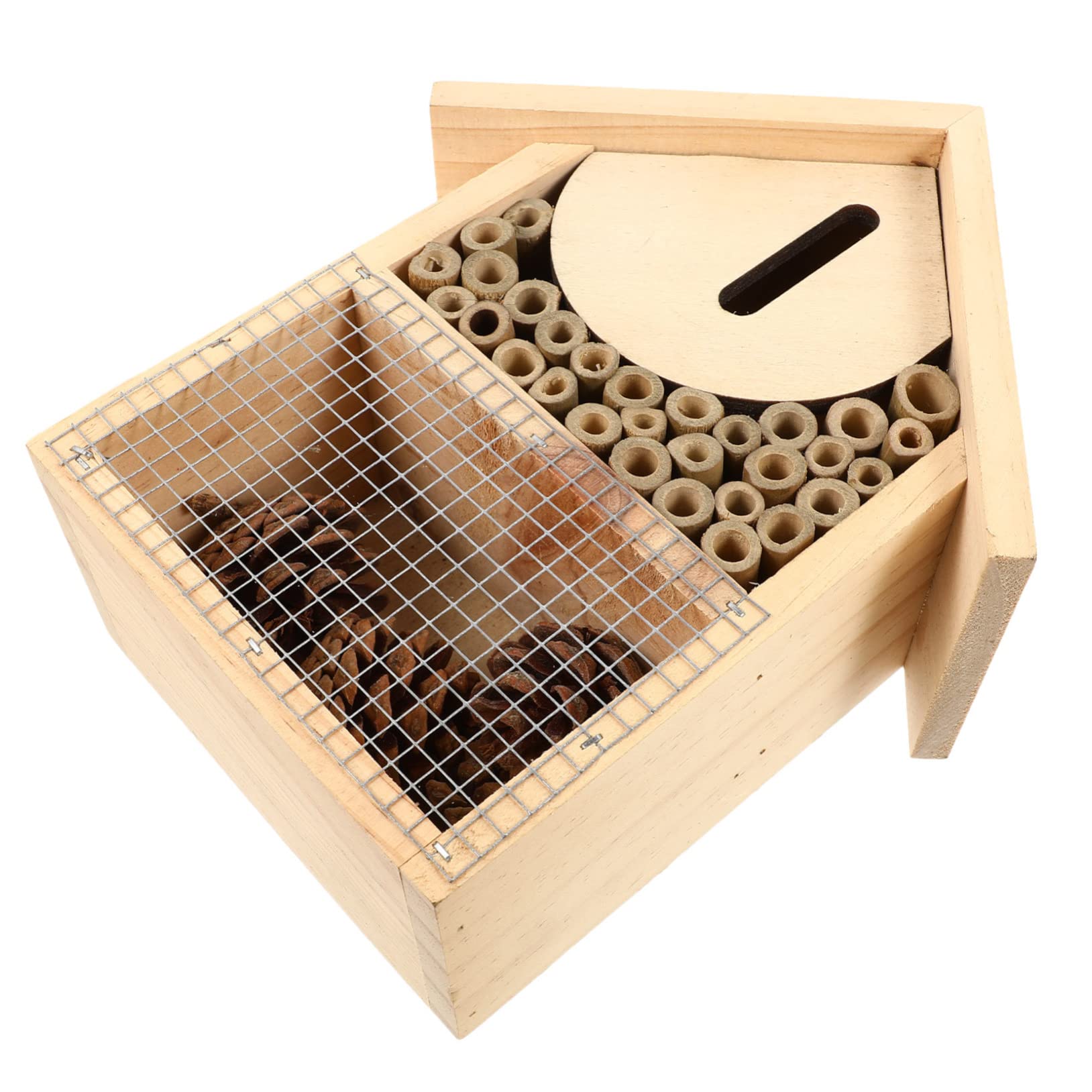 VICASKY Casa delle Api da Giardino Hotel per Insetti Appeso Design Decorativo per Api Solitarie e Insetti Accessorio per Giardino