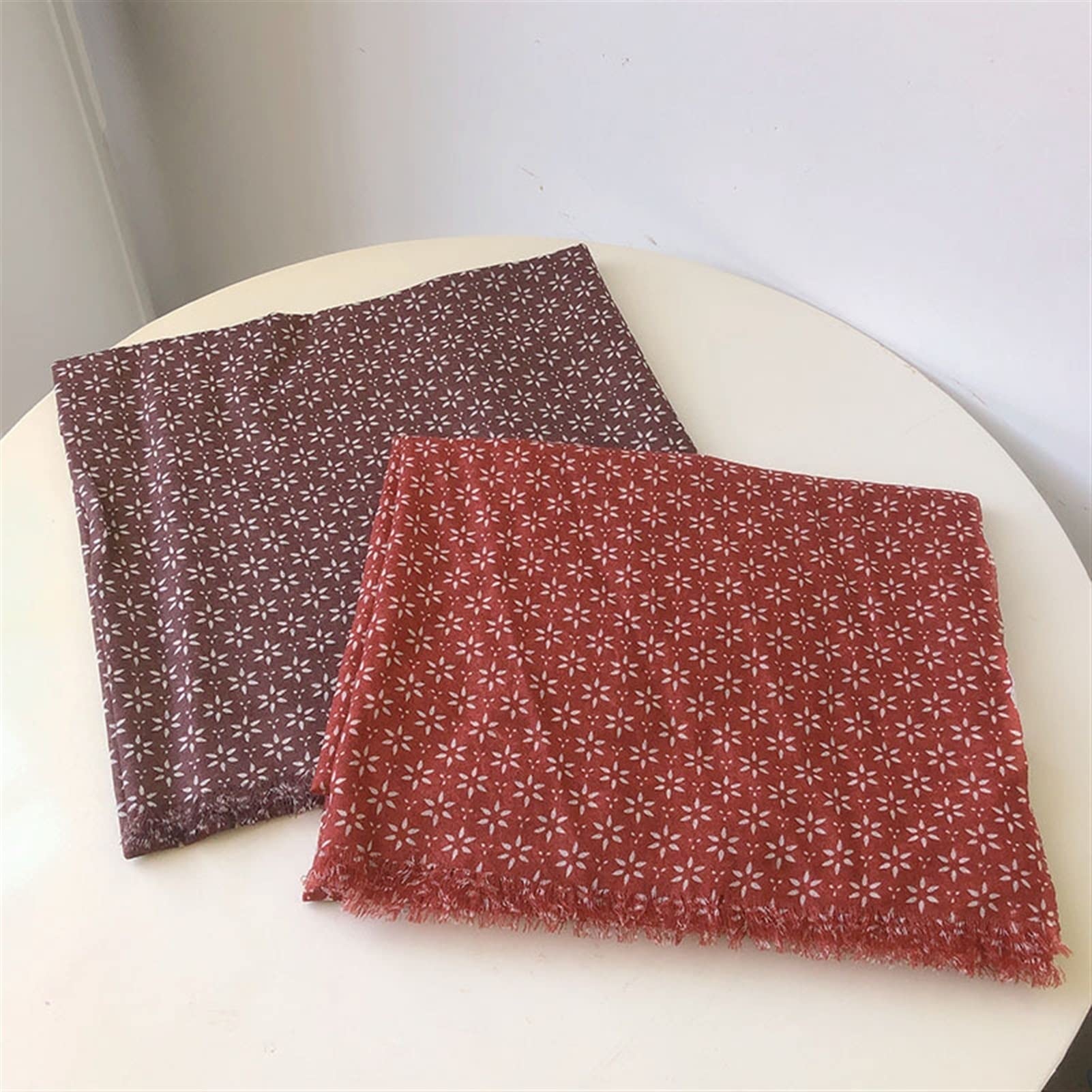Damen Herbst und Winter 200 Wollschal Leichter Reiner handgemachter Retro-Plaid-Seidenschal Damenschal (Farbe: A Größe 95x205cm) (a