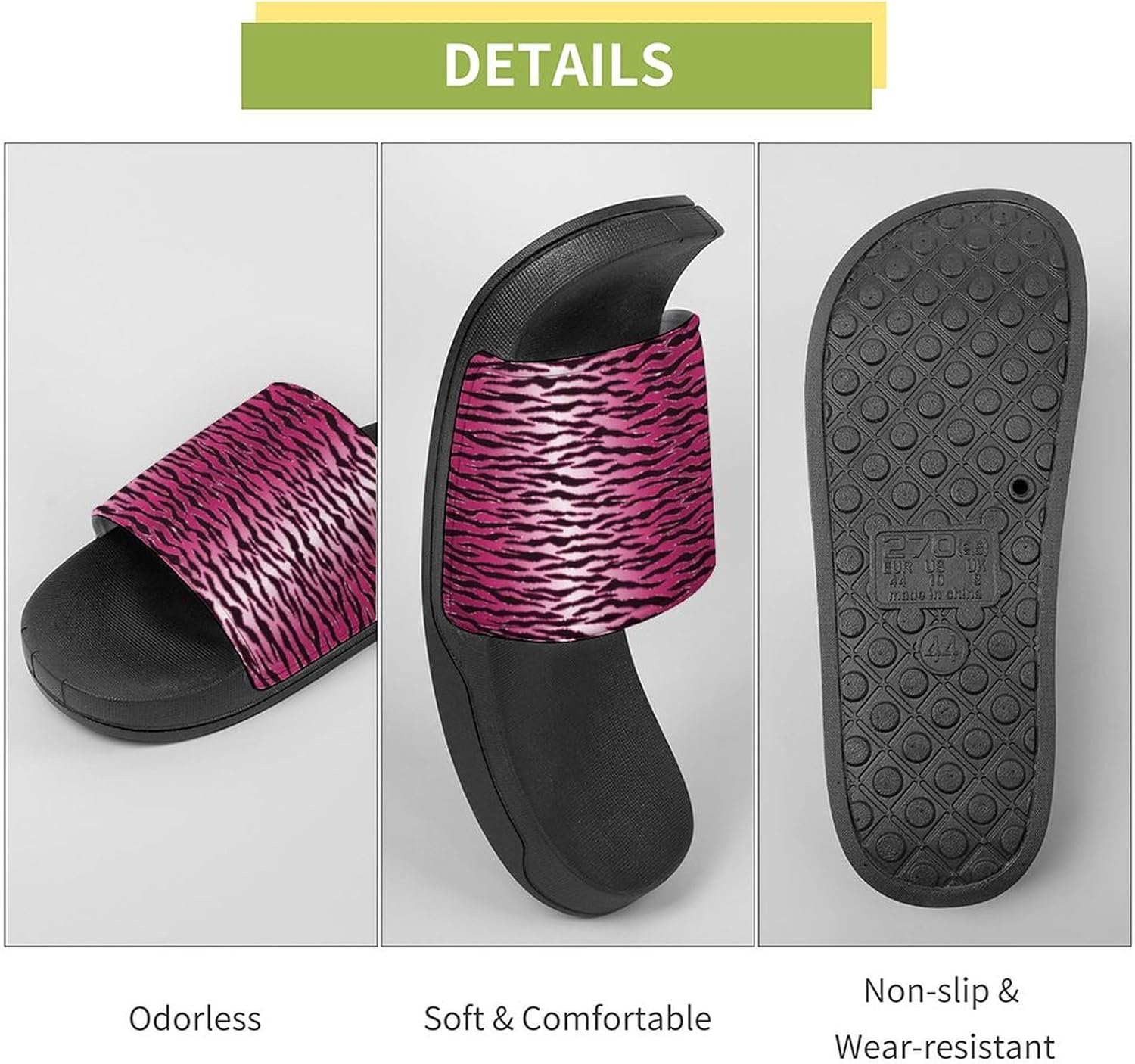 Colorful Leopard Print PVC House Slippers for Men Women Non Slip Outdoor Sandals Home Shoes