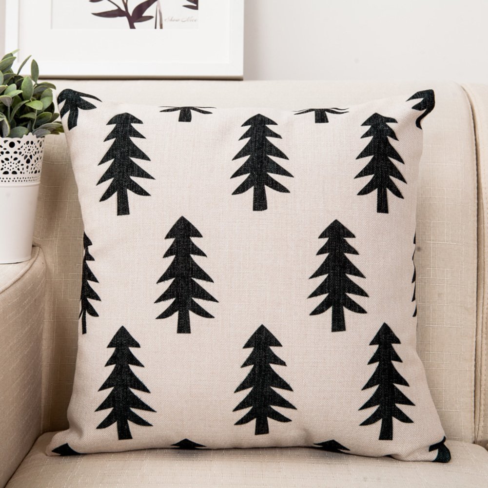 Oreiller de couleur style nordique oreiller de lit stripe lombaire K 45x45