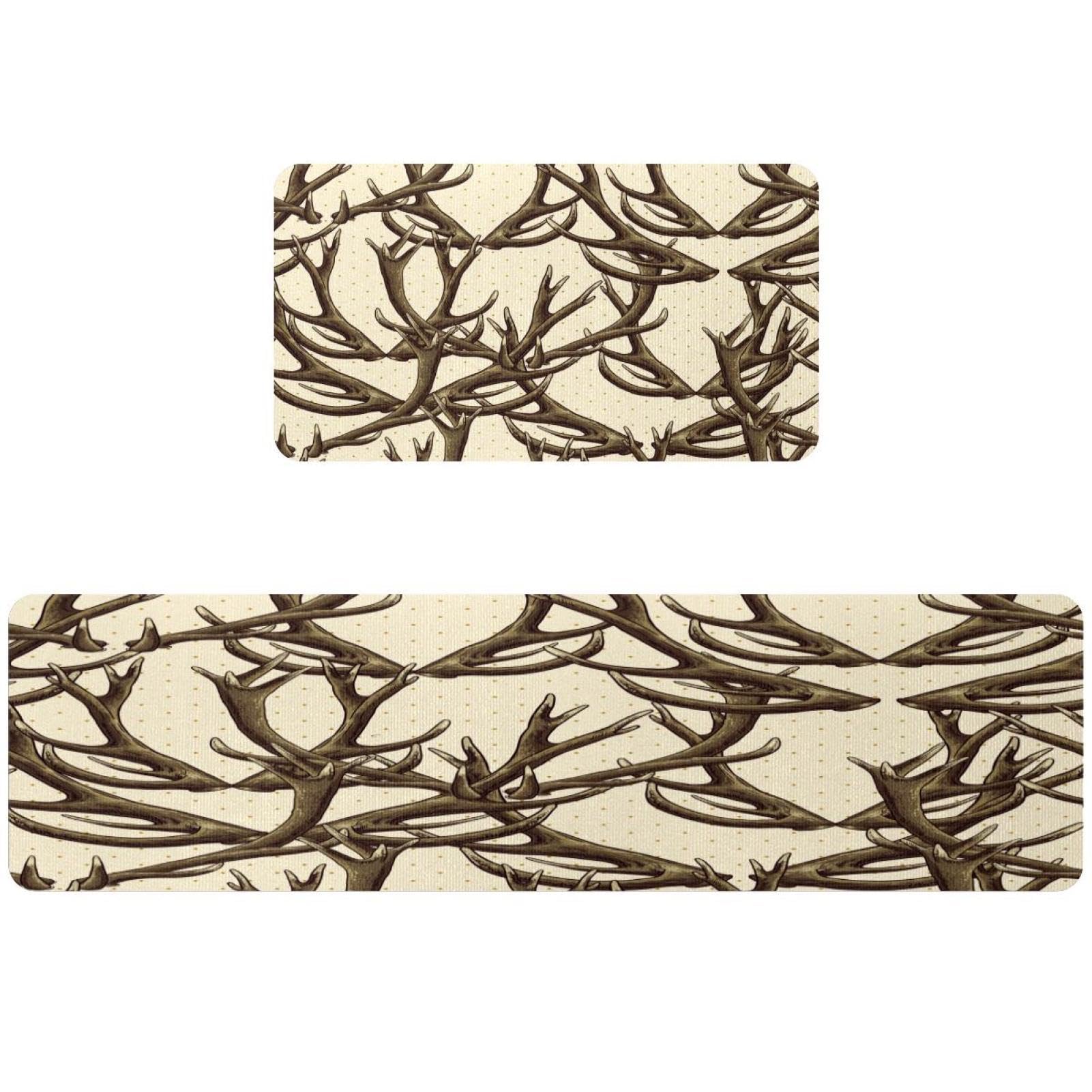Tapis de cuisine absorbant et lavable avec envers antidérapant lot de 2