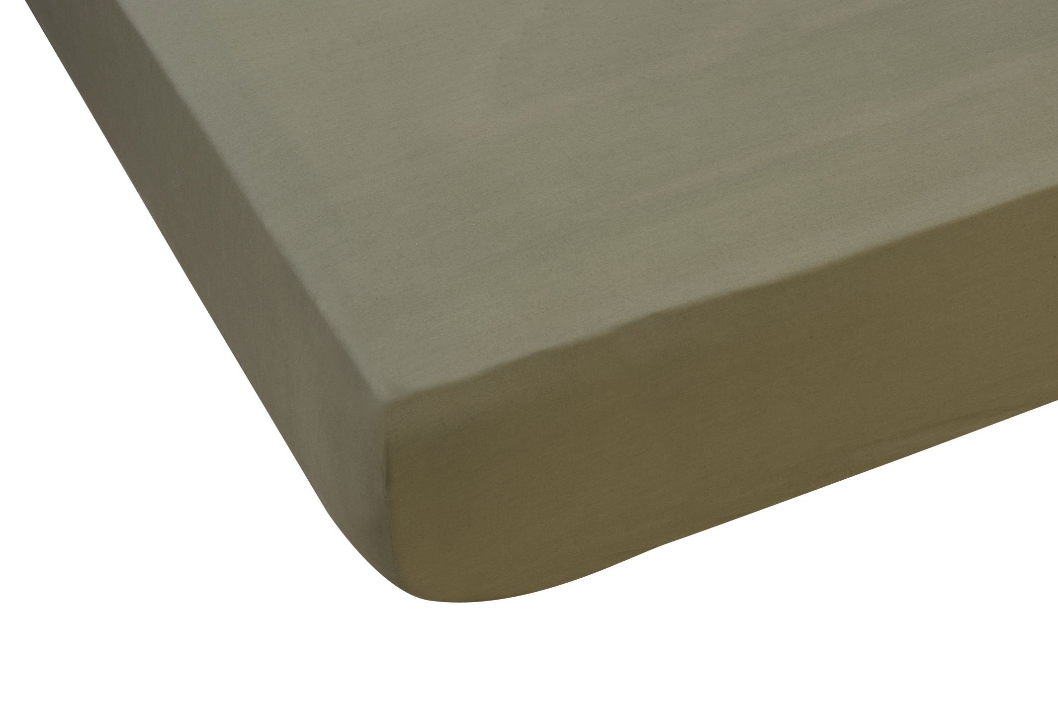 Drap housse TPR 180x200 en percale marron pour stopper les draps qui sautent