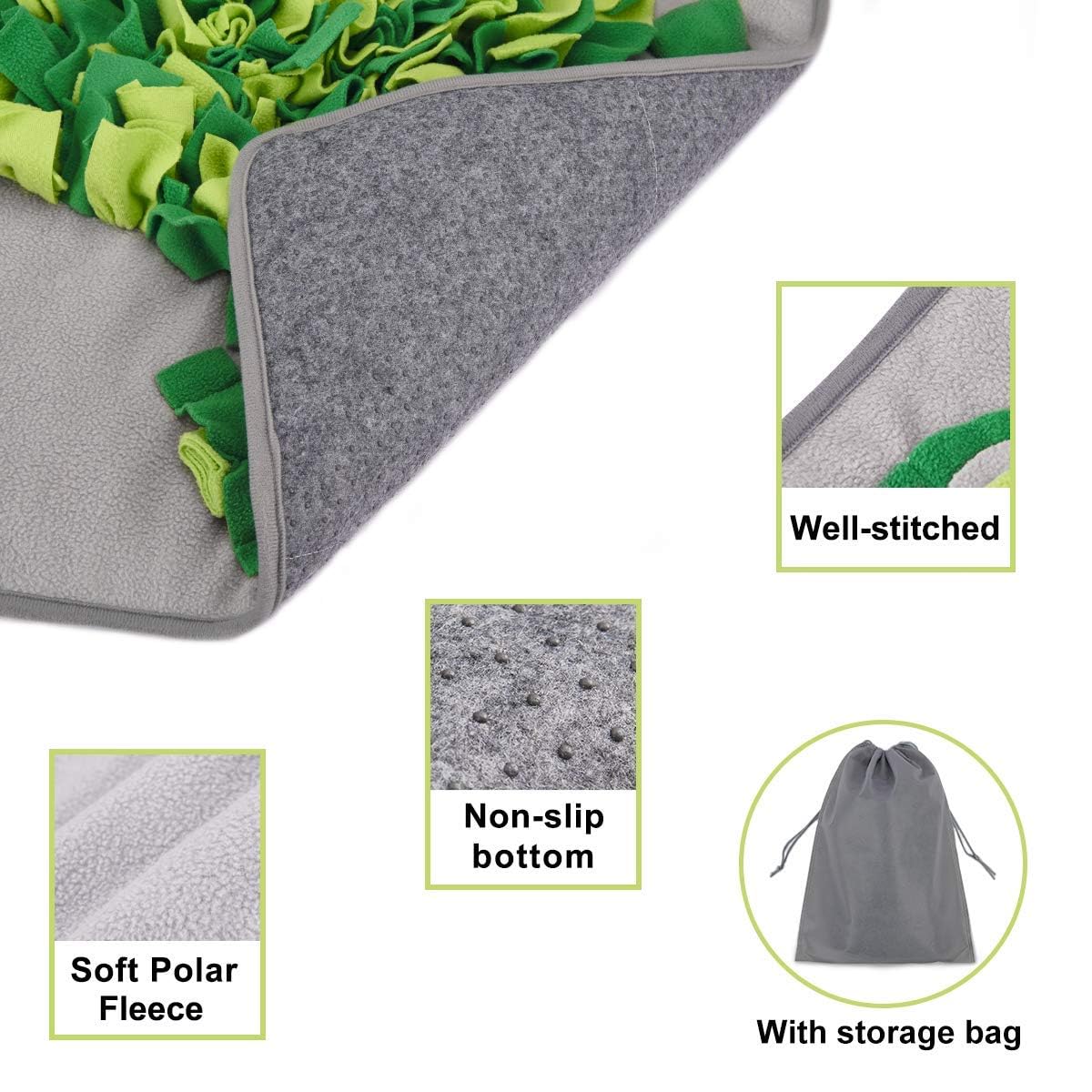 Amazon | Dociote 犬用スナッフルマット 大型ペット 犬猫用スロー