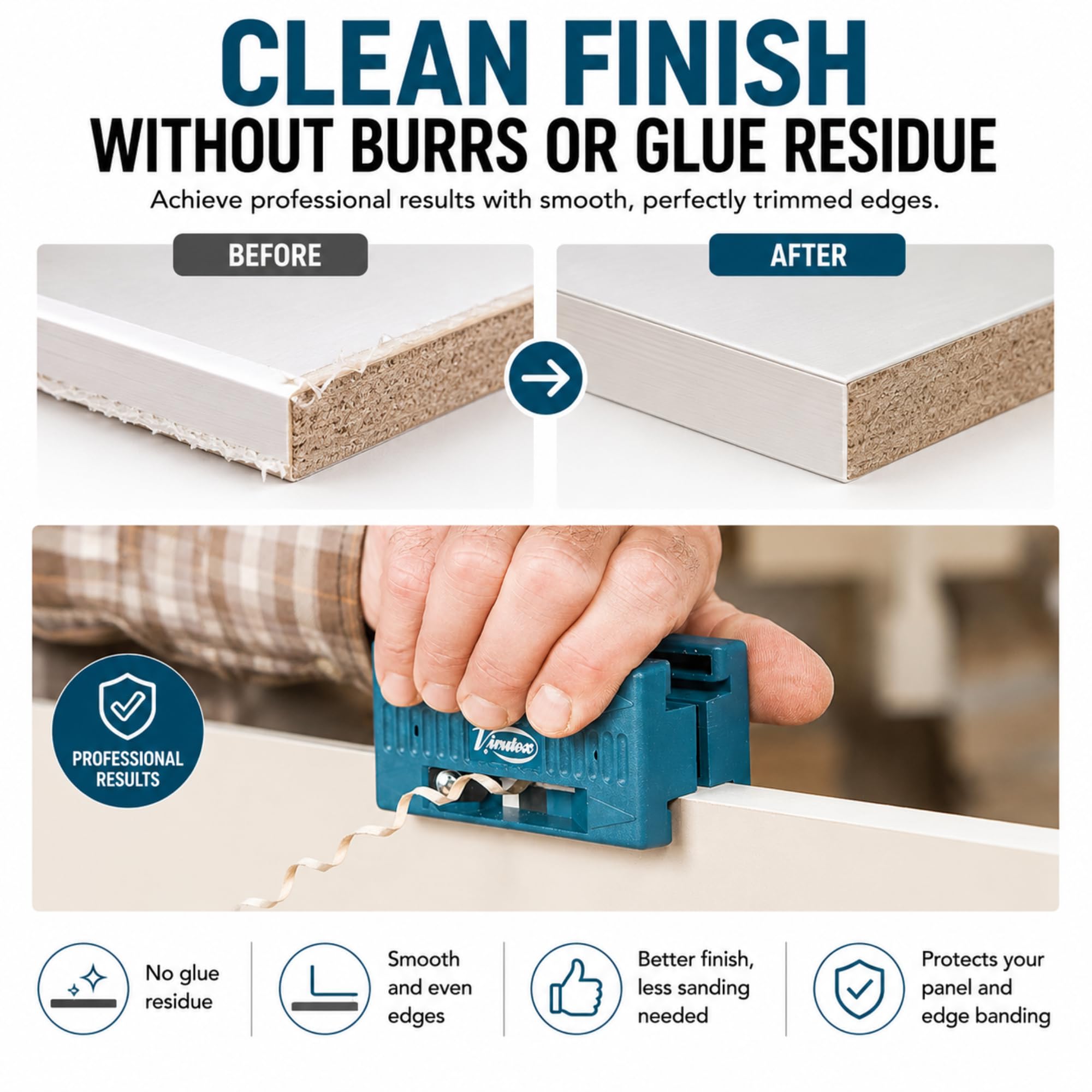 Virutex Edge Banding Trimmer - Dual Blade -5 Virutex Edge Banding Trimmer - Dual Blade -5
