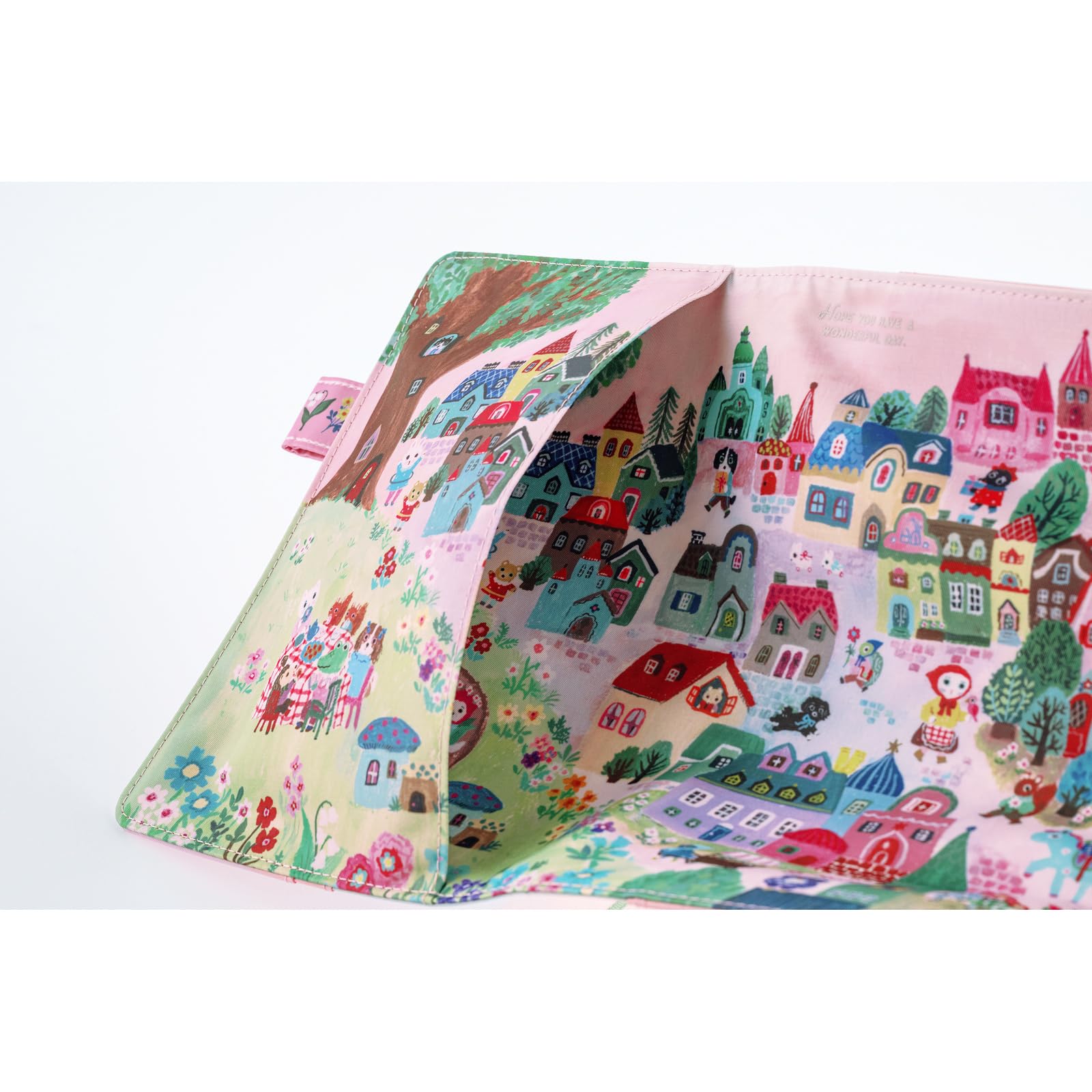 Hobonichi Techo Couverture de planification A5 – Yumi Kitagishi : village de chats blancs (format cousin, couverture uniquement)
