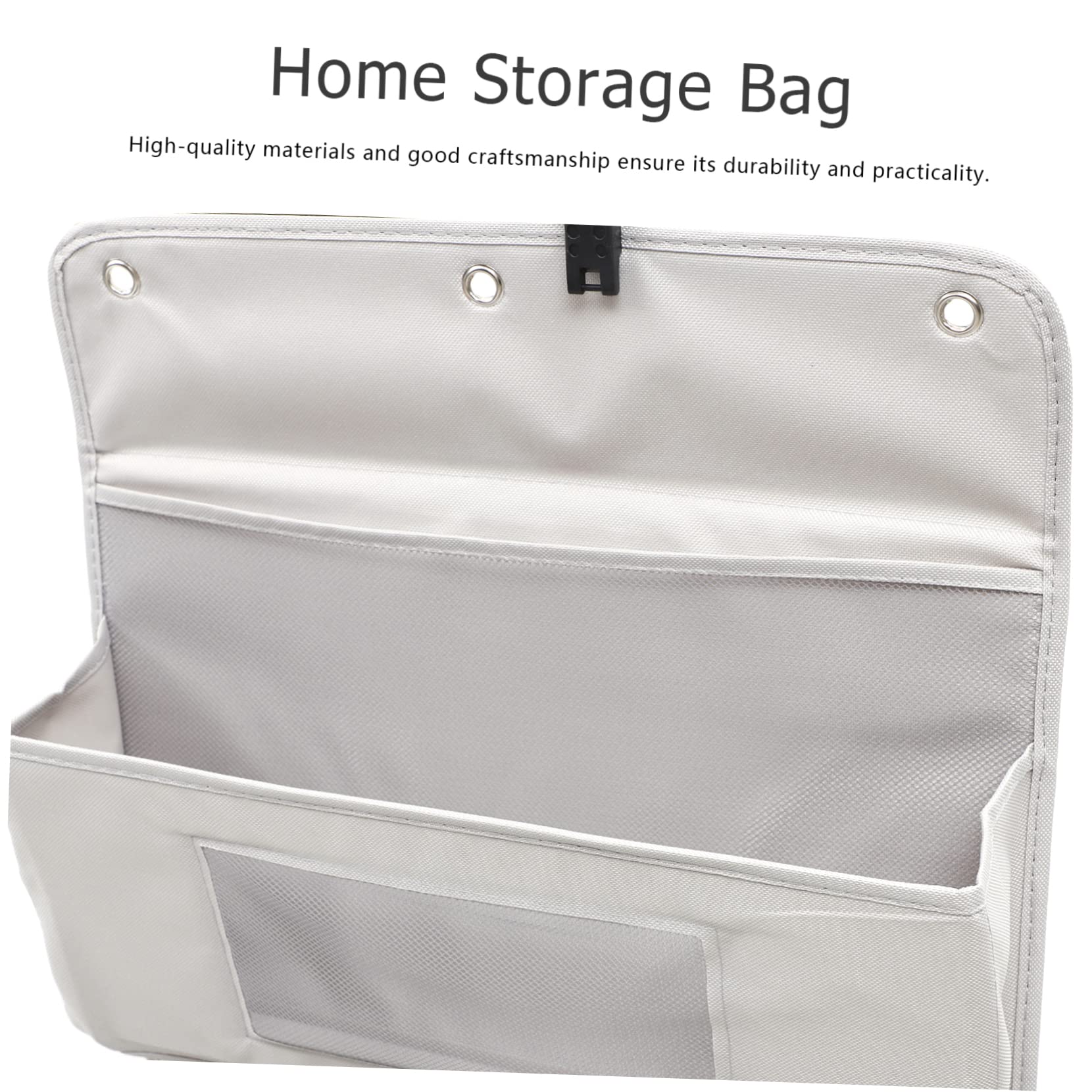 Organizador Colgante para Armario 3 Capas Gris Tela Resistente Bolsillos Múltiples Almacenamiento Dormitorio Cocina Oficina Bolsa Pared