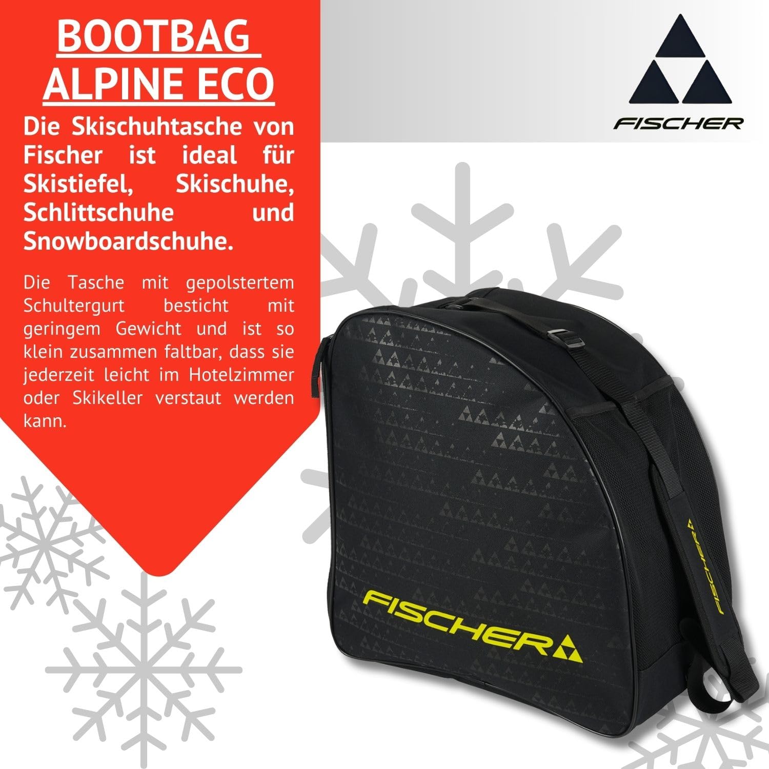 Fischer Skischuhe Skistiefel Alpinskischuhe Alpin-Skistiefel RC One 9.0 - Flex 90 - Einsteiger bis Gute Skifahrer - inkl. Skischuhtasche Alpine Eco