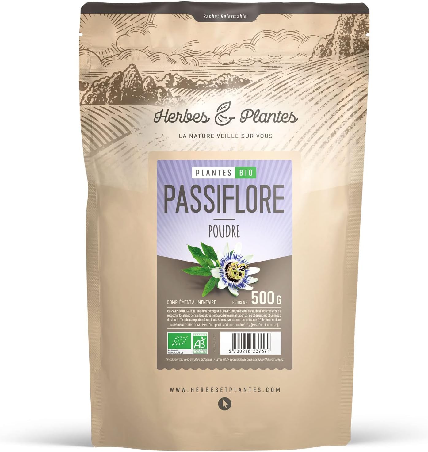 Passionflower Bio – 500g powder