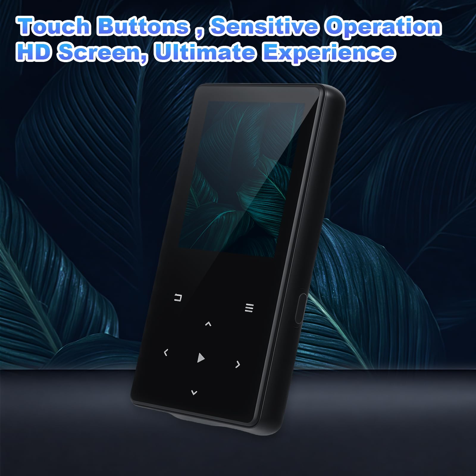 MP3 Player 64GB mit Bluetooth, Mini Digitaler Musik Player mit Lautsprecher, FM Radio, HiFi Audio, MP3 & MP4 Player, Kopfhörer inklusive