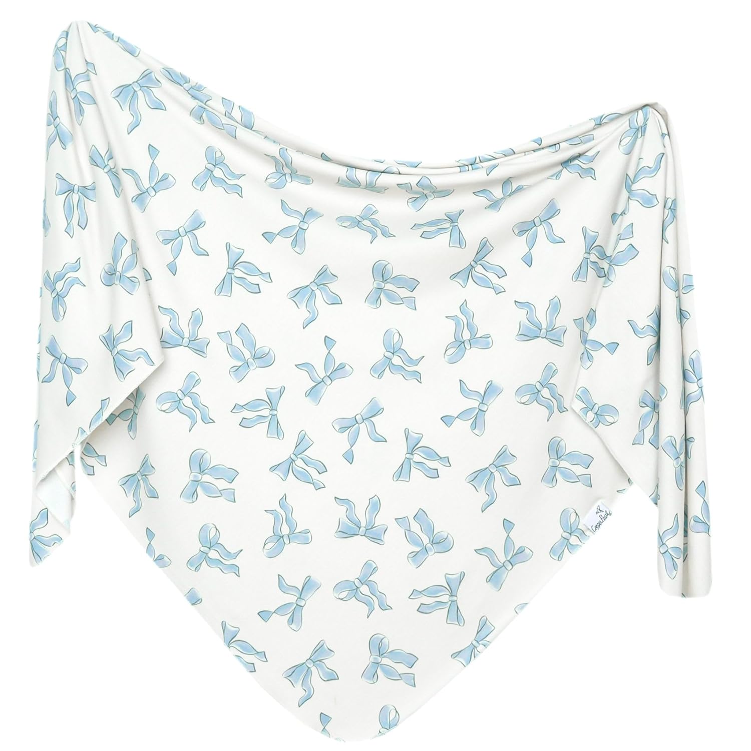 CopperPearl Daphne Large Premium Knit Swaddle Blanket 46x46" - Soft Stretchy Receiving Blanket for Newborns & Toddlers