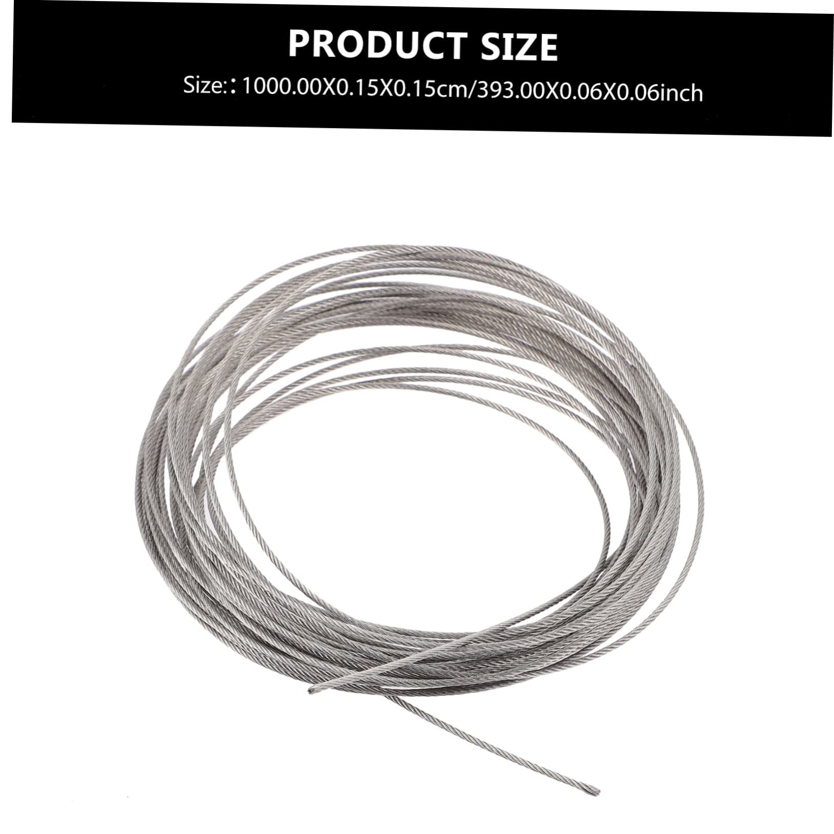 JECOMPRIS Steel Wire Clothesline Rack Y Cable TRS Cables Wire Rope for Hanging Outdoors Hook Clothesline Rope Adjustable Clothesline Clamp Kit Ropes Railing Wire 304 Stainless Steel Silver