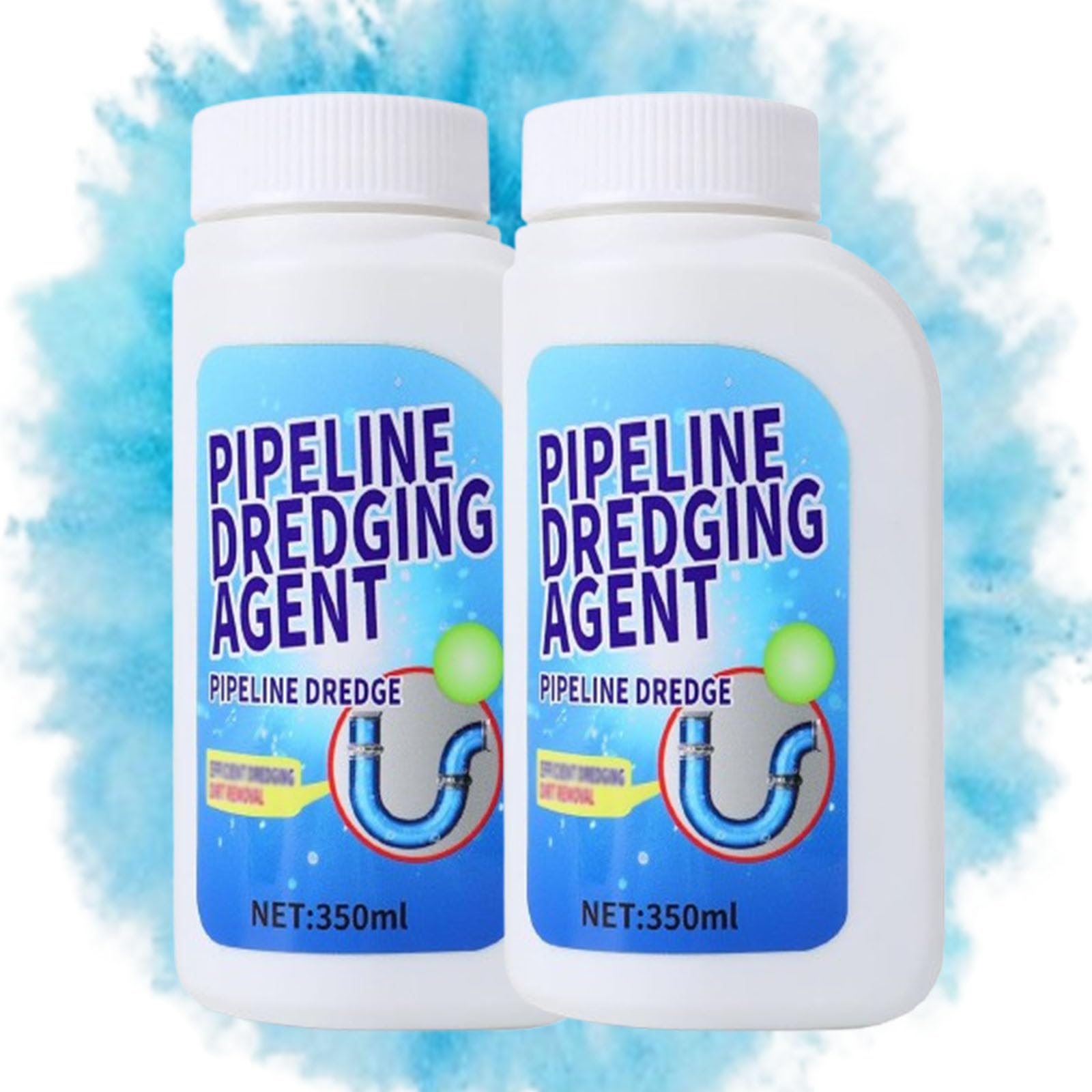 Powerful Pipe Dredging Agent: Pipeline Dredging Agent for Kitchen, Bathroom & More – Strongly Dissolves Waste & Stains, Safe for All Pipes,