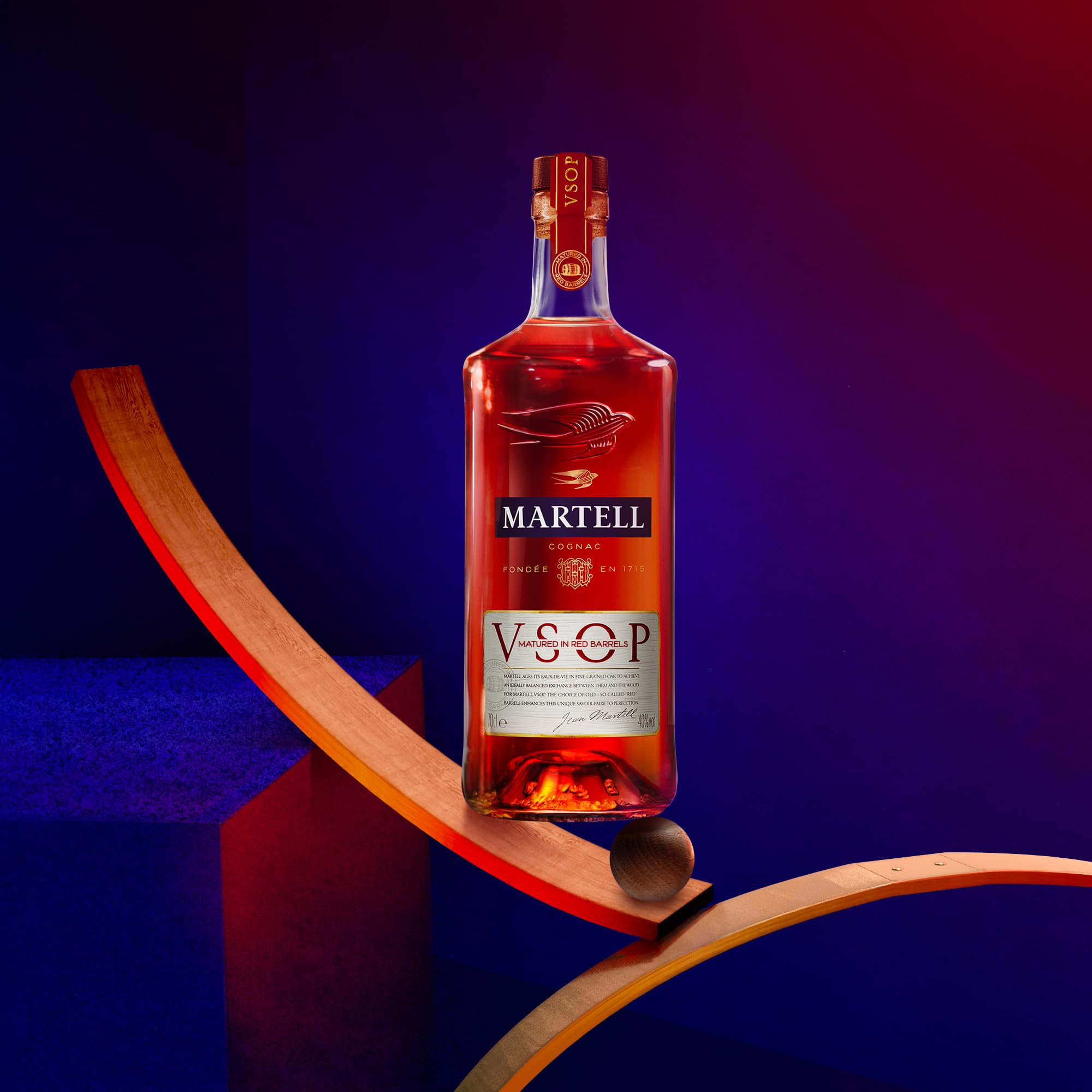 Martell VSOP Red Barrels Cognac - 700 ml