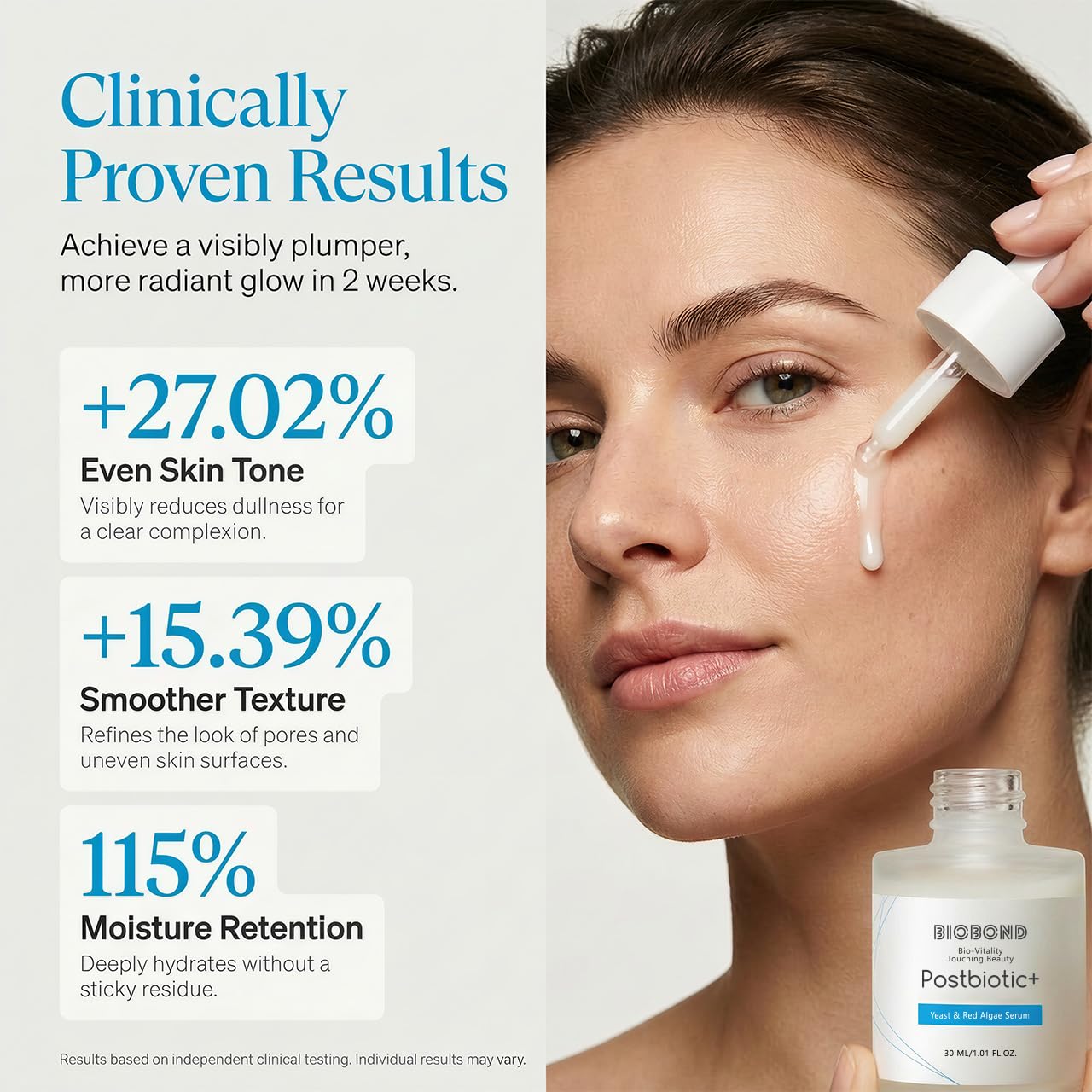 Postbiotic+ Collagen Serum, For Intensive Repair, Even Tone & Anti Aging, with Centella, Yeast & Red Algae, High-Con. Plumping Formula Skincare for All Skin Types, 1 Fl Oz