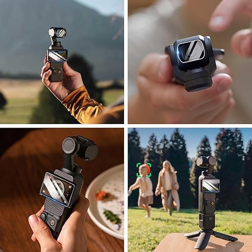 Miniatura 6 de Protector de pantalla para DJI Osmo Pocket 3, película de vidrio templado, dureza 9H, antiarañazos, para DJI Osmo Pocket 3, fácil instalación y