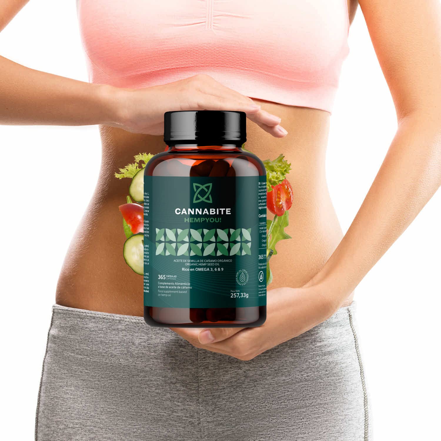 Omega 3, 6, 9 Vegetale - 365 Capsule Di Olio Di Semi Di Canapa Vergine, Spremuto A Freddo, Senza Additivi,