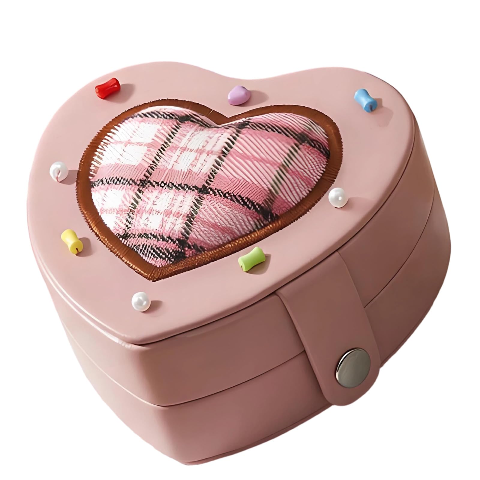 Boîte à bijoux raffinée en PU le cadeau idéal pour l'organisation des colliers