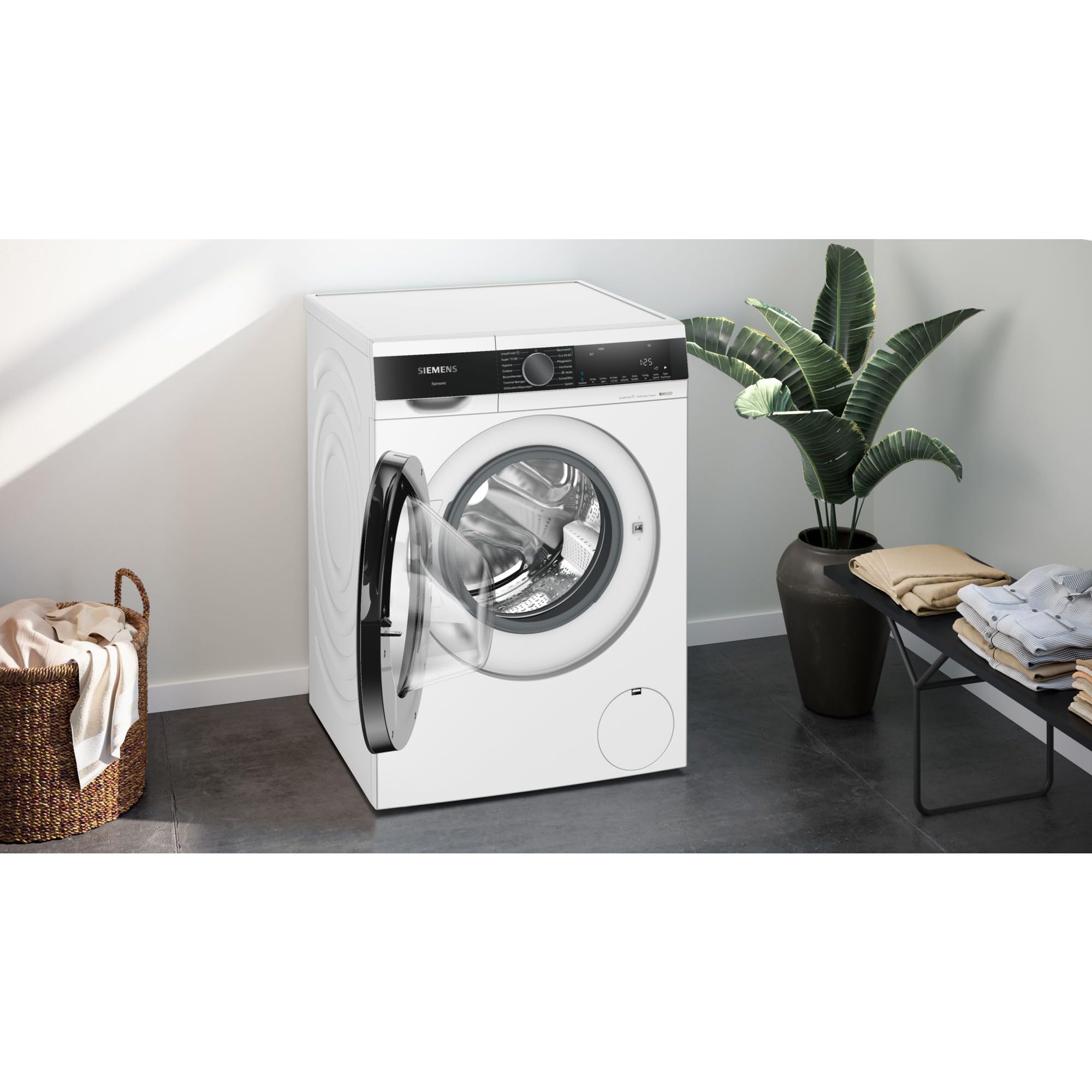 Siemens WG44G2Z22, iQ500 pralka 9 kg, 1400 obr./min, system zapobiegający plamom, smartFinish zapewnia mniejsze prasowanie, szybkie pranie dzięki speedPack L, waterPerfect Plus, funkcja uzupełniania,