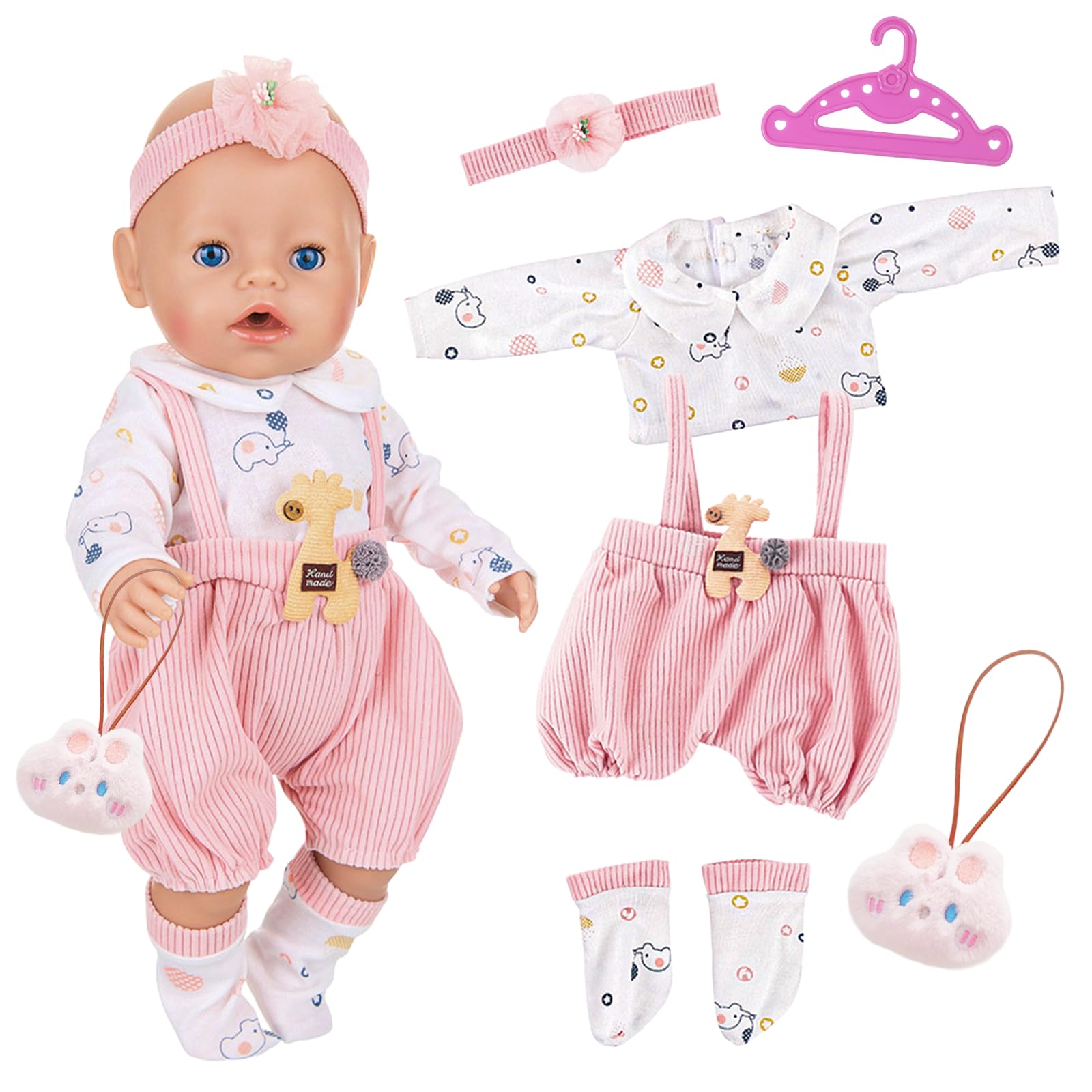 6-packs Baby Doll Clothes for 16-18 Inch Dolls