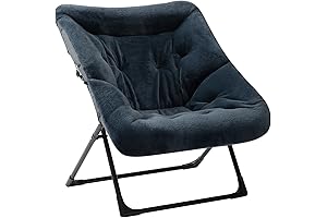 HollyHOME Oversized, Comfy Saucer Chair for Study and Dorm Spaces