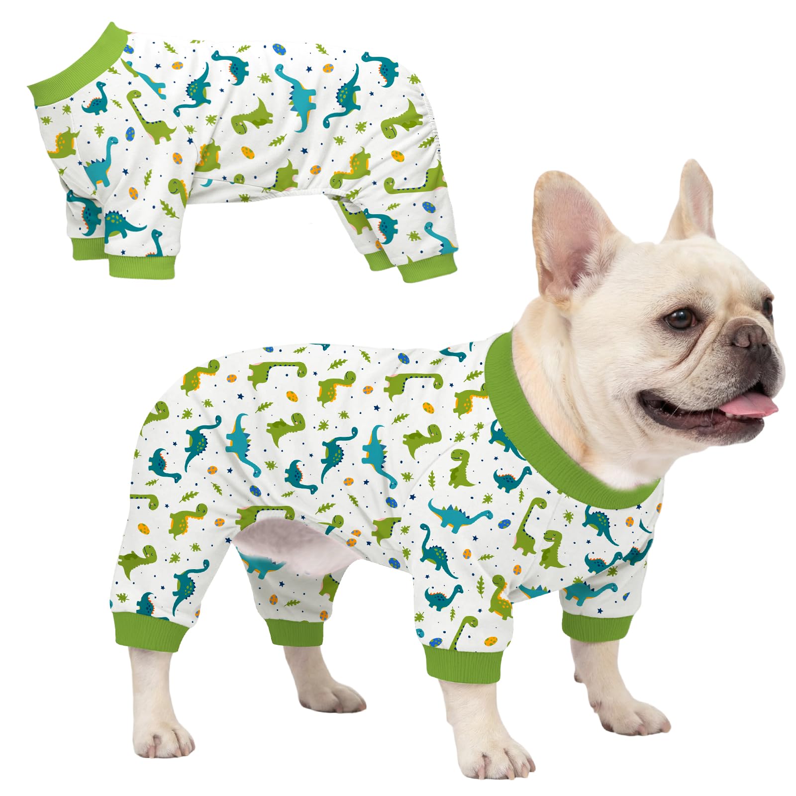 Dog Pajamas for Small Medium Dogs Recovery Suit Dog Pjs Dog Onesie Cute Soft Breathable Puppy Pajamas Pet Spring Summer Stretchy Pjs for Boy Girl - Pink Bows — view 20
