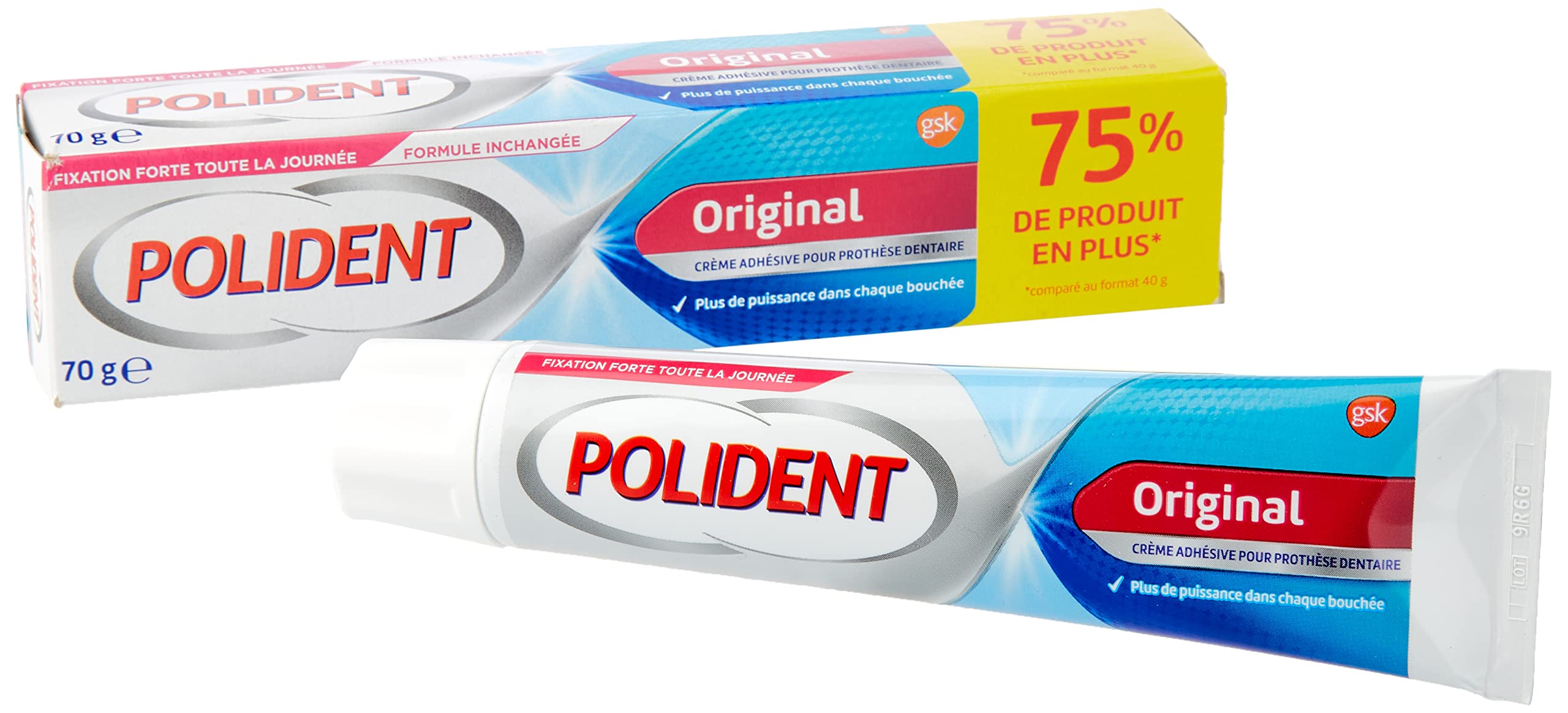 Colle Pour Dentier Blend-a-Dent Standard - Crème Adhésive 70g - Pour Prothèses Complètes Et Partielles