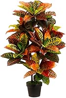 Vista 1 de Planta artificial, croton, de 91 cm para exteriores con clasificación UV
