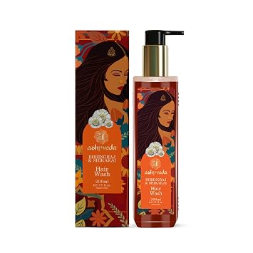 Essentials of Shikakai and Bhringraj Anti Hair Fall Hair Wash Shampoo - Sulphate and Paraben Free Natural and Ayurvedic Shampoo For Women & Men 200ml