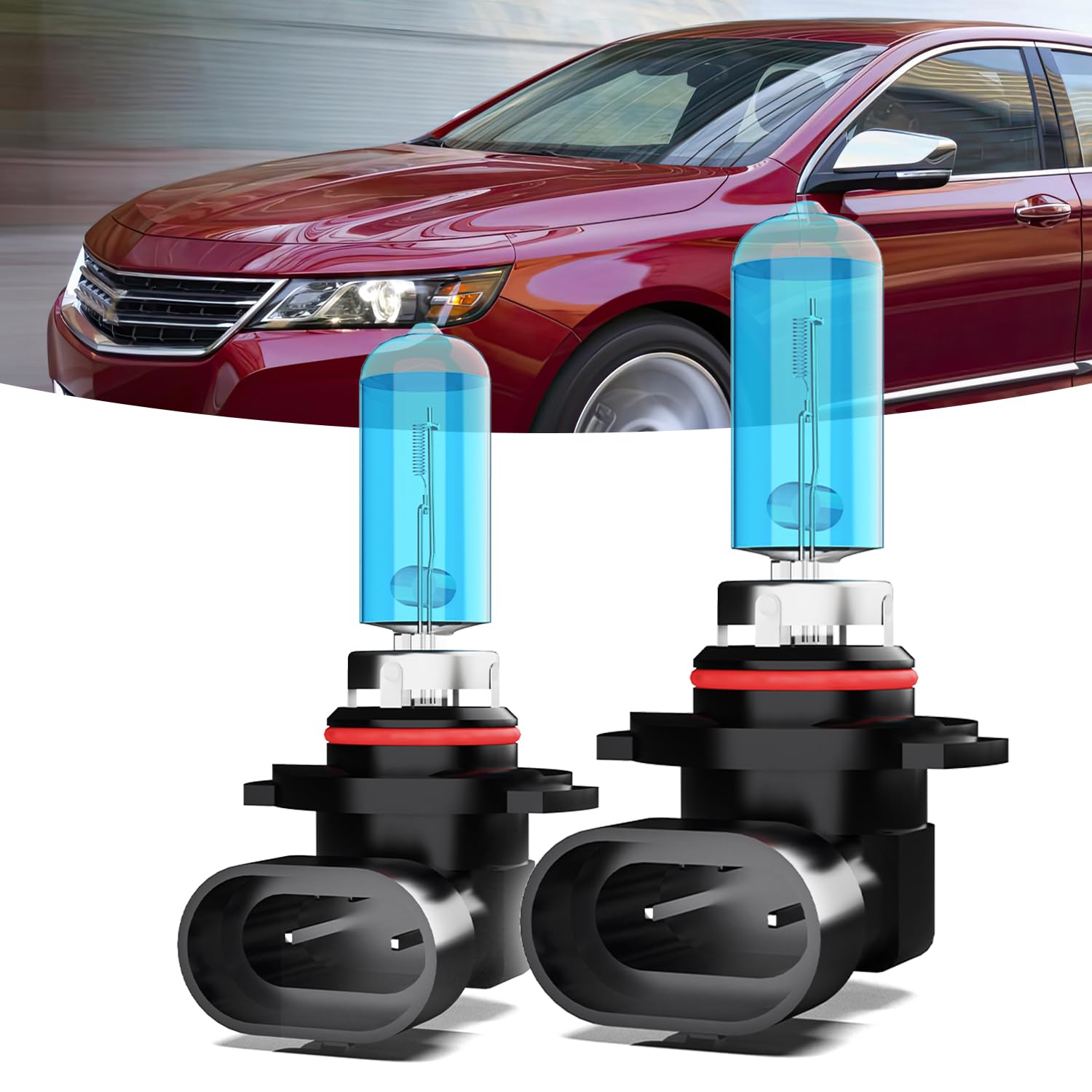 Halogen Headlights Fit For Chevrolet Chevy Impala 2014-2015 Headlight Bulbs,9012 High/Low Beams Bright Front Light Combo Kit,Plug &amp; Play,Pack of 2 (Chevy impala 2014-2015)