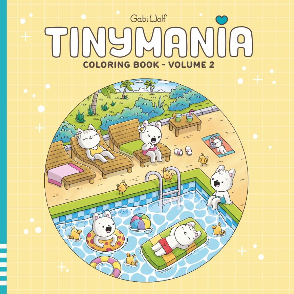 Tinymania Volume 2 - A Cute Coloring Cook for Adults and Teens