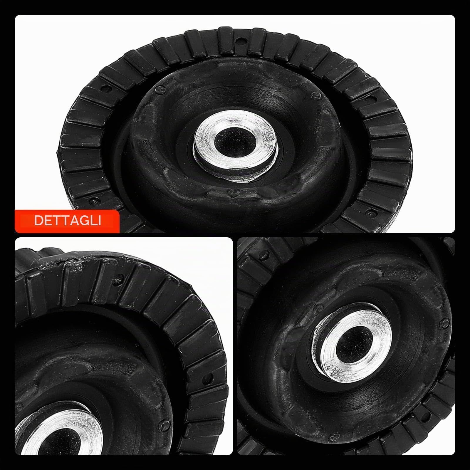Frankberg 2x Cuscinetti a cupola Cuscinetto di supporto ammortizzatore Anteriore sinistro Destro Compatibile con 147 937 1.6L-3.2L 2001-2010 156 932 1.6L-3.2L 1997-2005 156 Sportwagon 932 166 SM2005