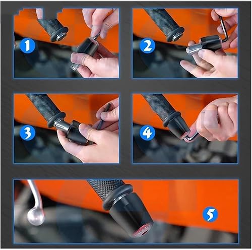 Miniatura 2 de Tapón de empuñaduras de manillar de motocicleta de 78 pulgadas y 0.866 in para XT660X XT660 XT 660 X 660X 2004-2017 2018 2019