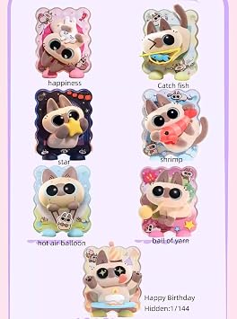 Cat Refrigerator Magnet Blind Box Figures Single Box Collect Gifts