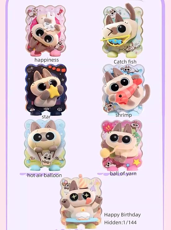 Cat Refrigerator Magnet Blind Box Figures Single Box Collect Gifts