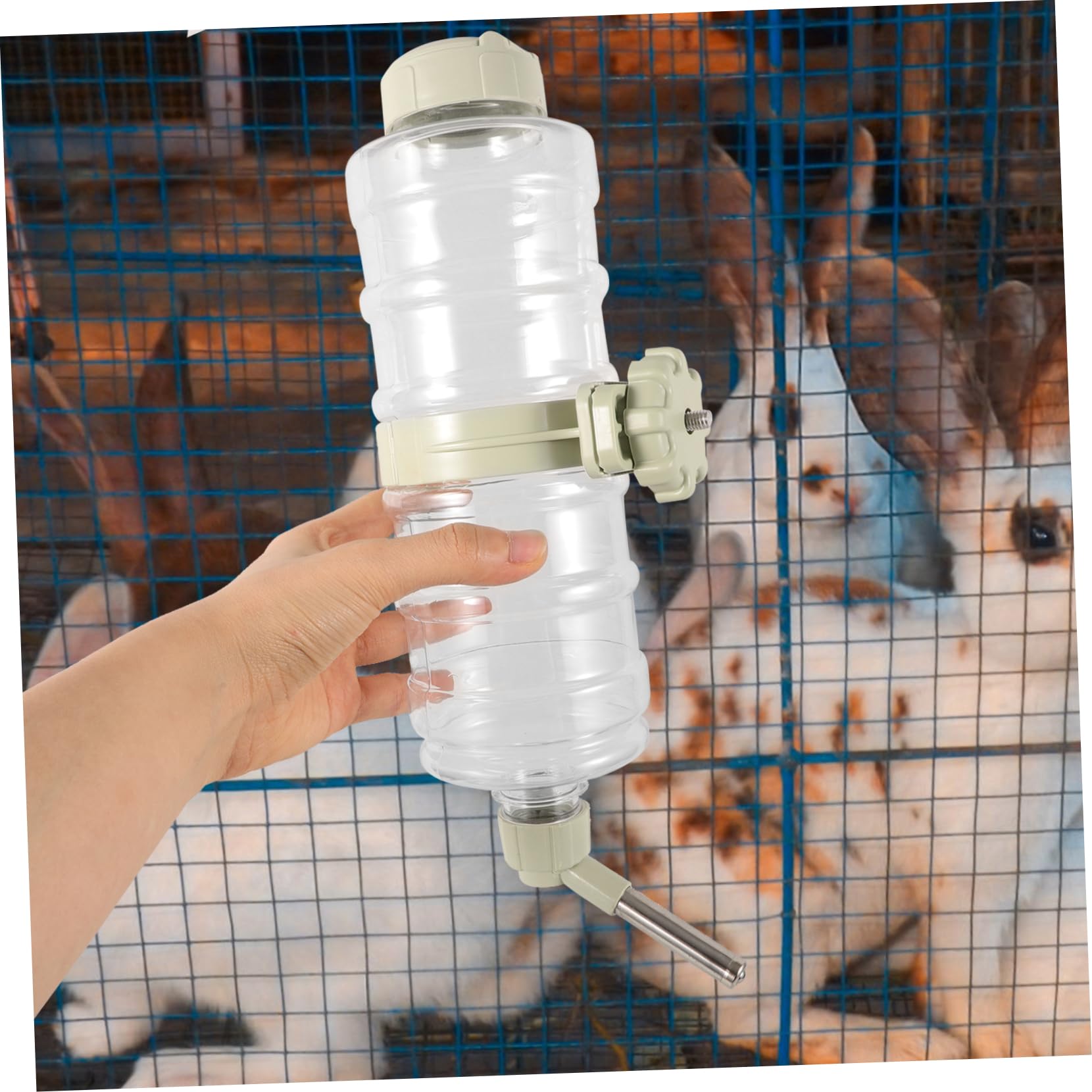 BESPORTBLE 2pezzi Borraccia Per Domestici Dispenser Per Facile Installare e Gabbie Abbeveratoio Antigoccia Per Conigli e
